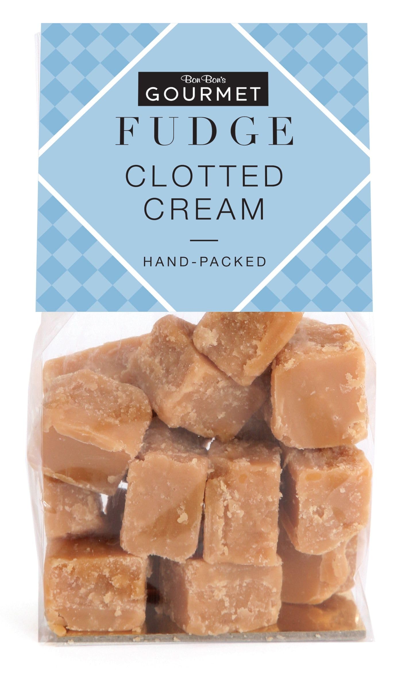 Bon Bon's Gourmet - Clotted Cream Fudge Bag, Handmade British Fudge, 150g