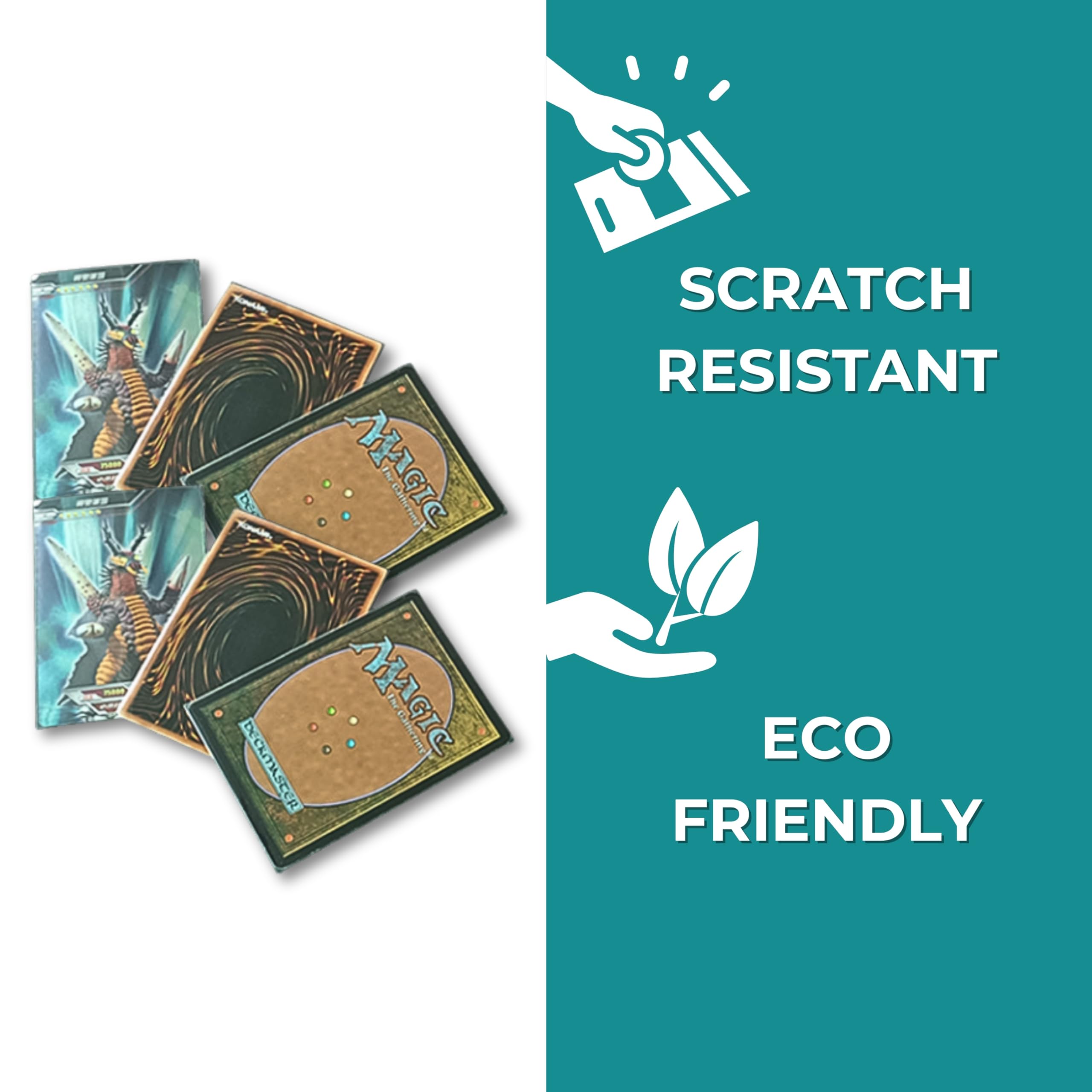 XShield Trading Card Sleeves - 500-Pack, 66x92mm, 50 Micron, Clear for Pokémon, Magic: The Gathering, Yu-Gi-Oh!