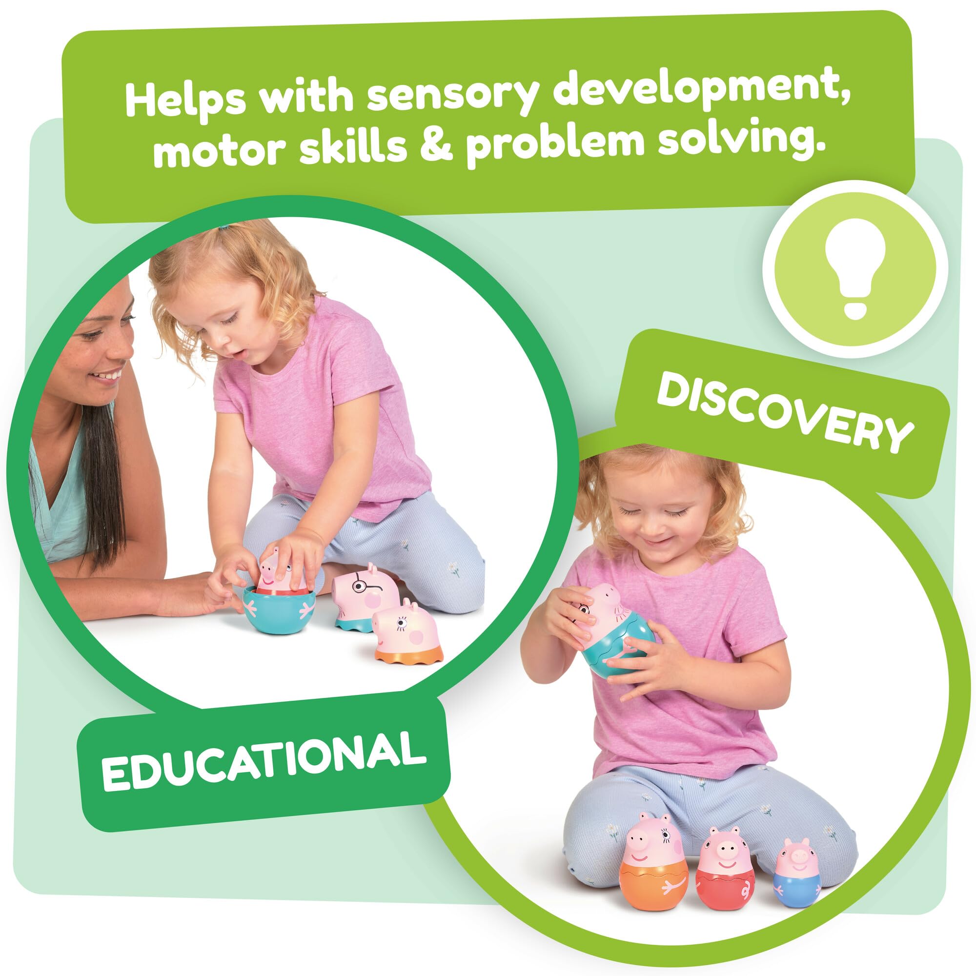 Toomies E73526 Peppa's Nesting Family - Nesting Dolls Puzzle Toy for Toddlers 18M+ 11