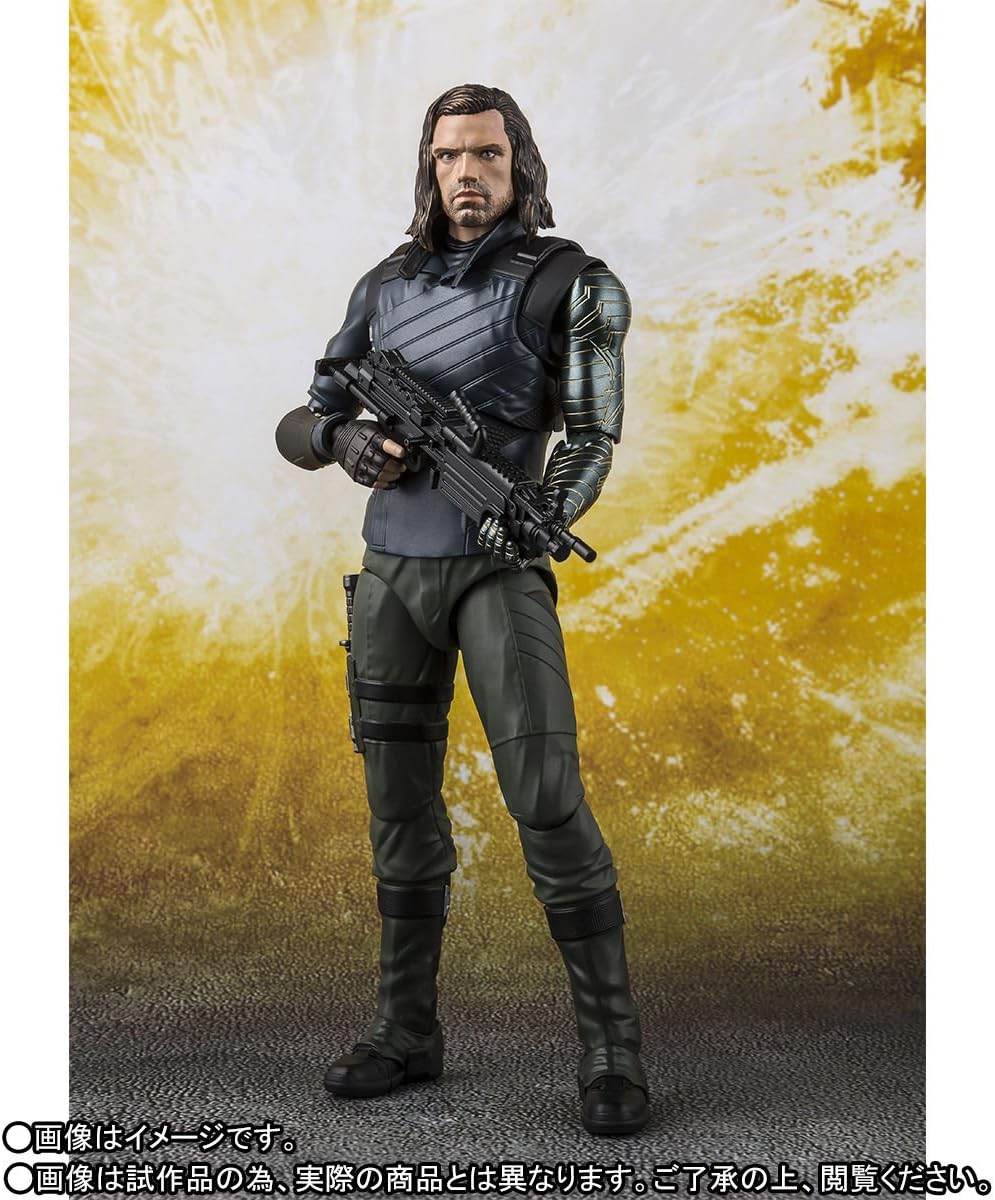 Bandai Tamashii Nations S.H.Figuarts Avengers Infinity War Bucky Action Figure - Highly Articulated Collectible for Ages 13+