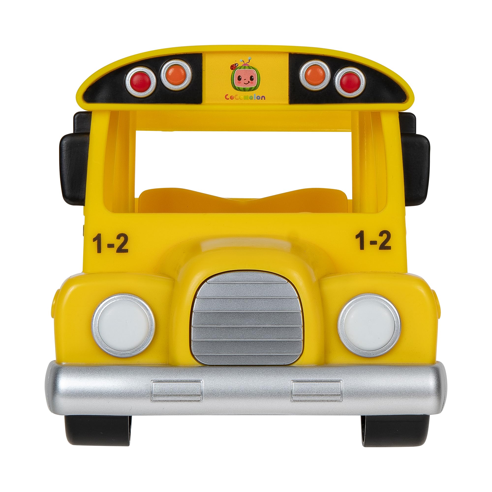 CoComelon Musical Yellow School Bus with JJ Figure - Interactive Vehicle Toy for Kids 5