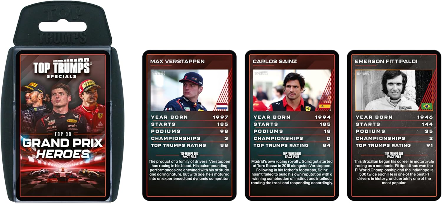 Top Trumps Grand Prix Specials Card Game 6