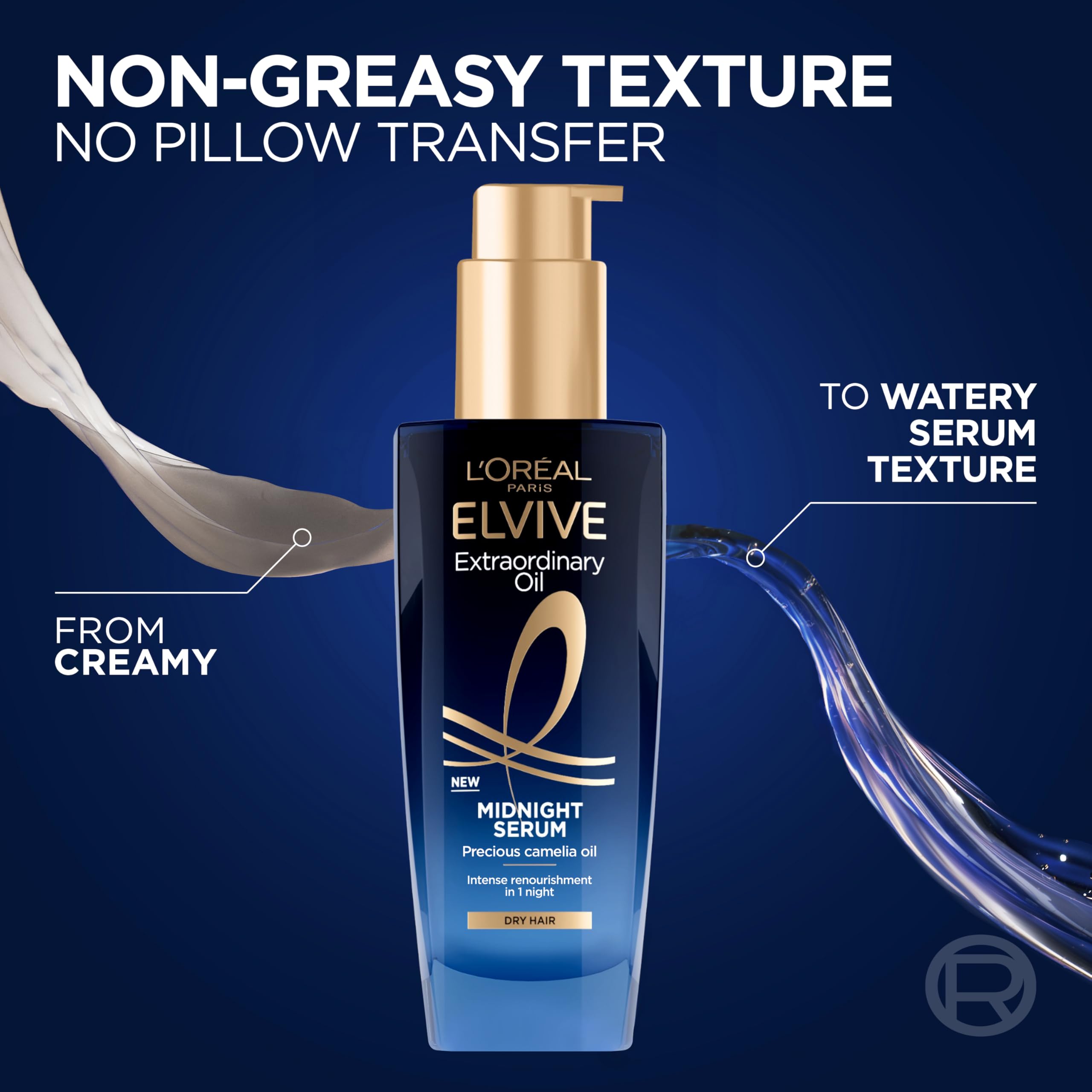 L'Oreal Paris Elvive Extraordinary Oil Midnight Serum - Overnight Renourishment, 96H Frizz Control | 100ml 2