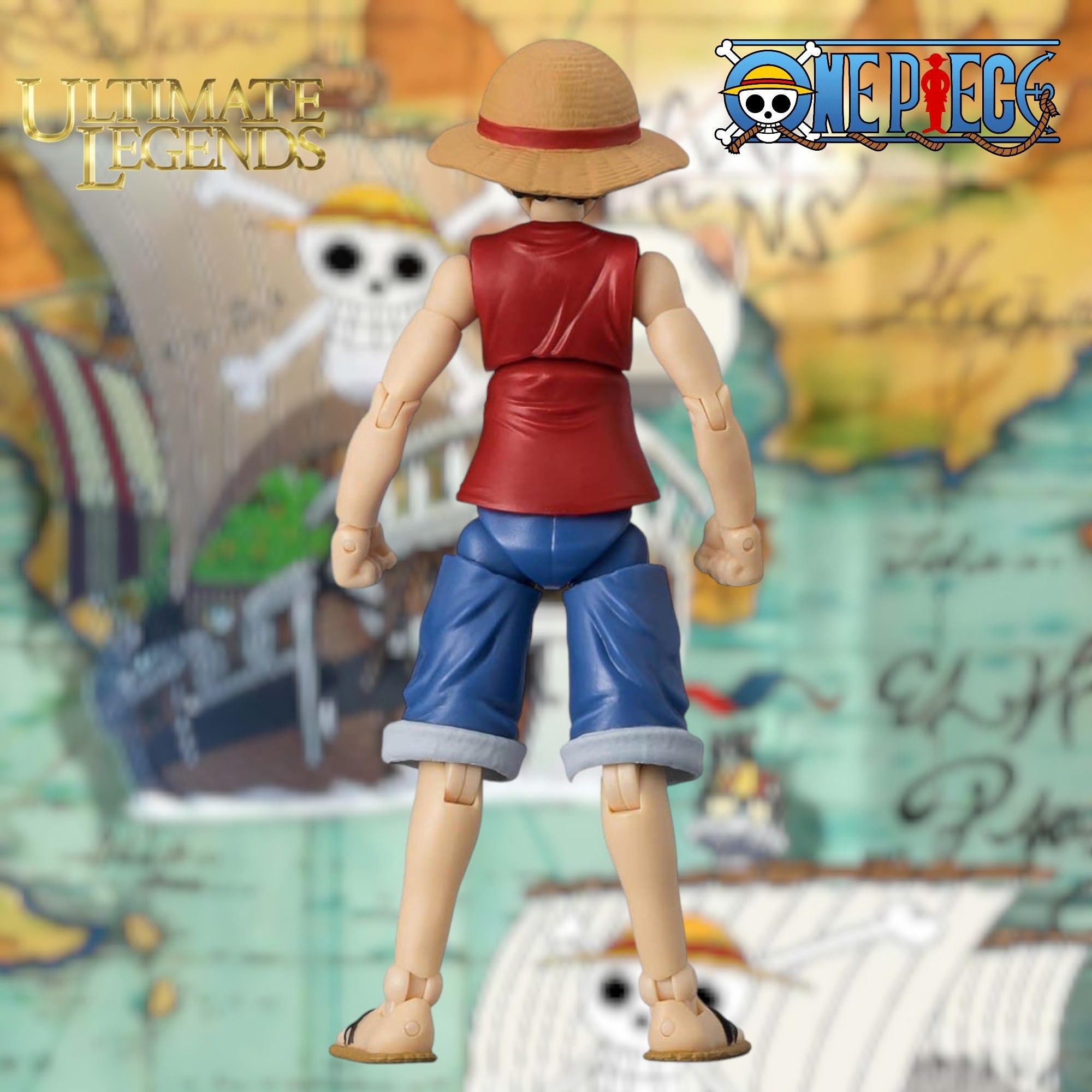 BANDAI Ultimate Legends Luffy Action Figure - 12.5cm Posable Anime Figure with Accessories