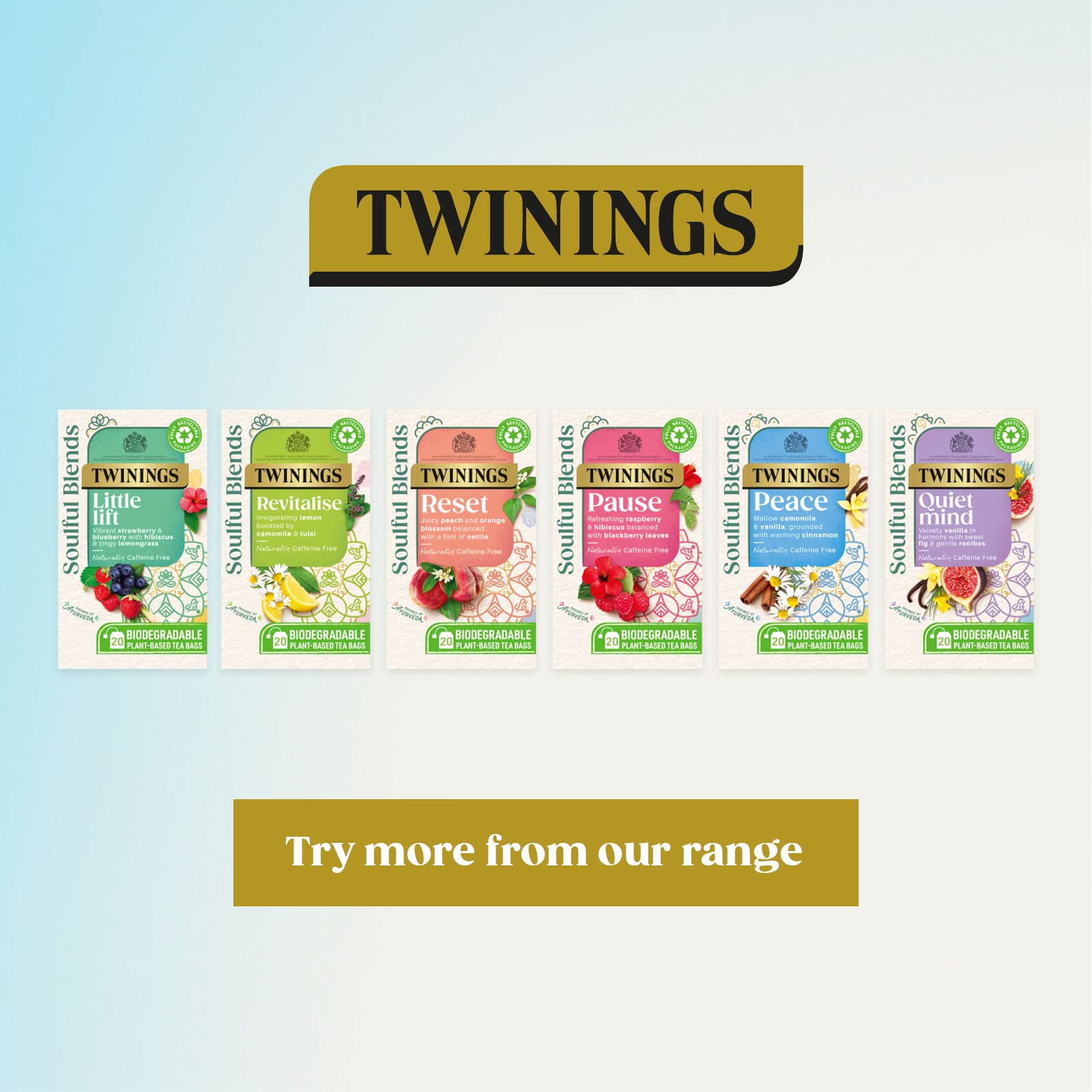 Twinings Soulful Blends Little Lift Herbal Tea - Strawberry, Blueberry & Hibiscus | 20 Teabags 7