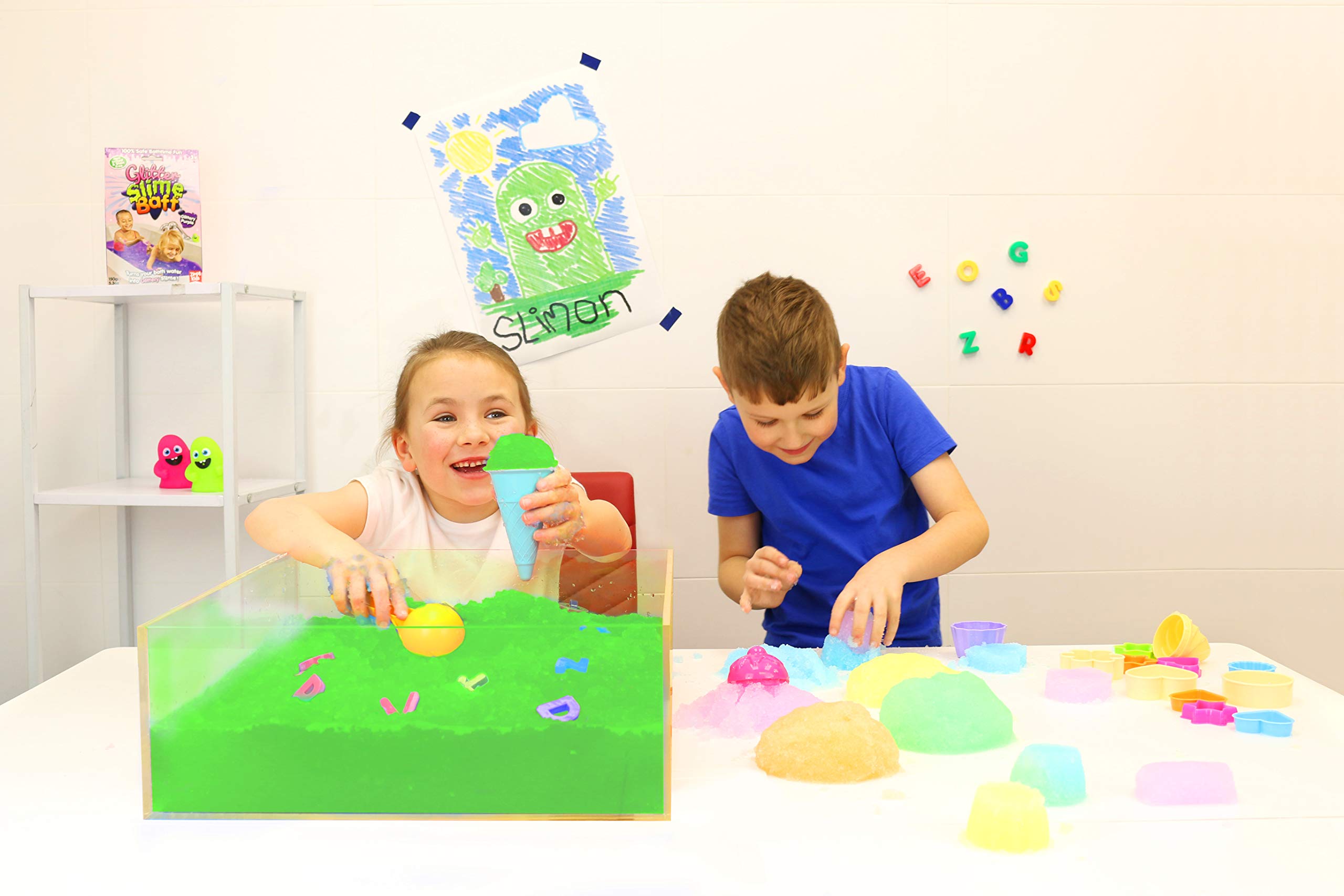 Zimpli Kids Gelli Play Green - Magically Turns Water into Thick, Colourful Goo 4