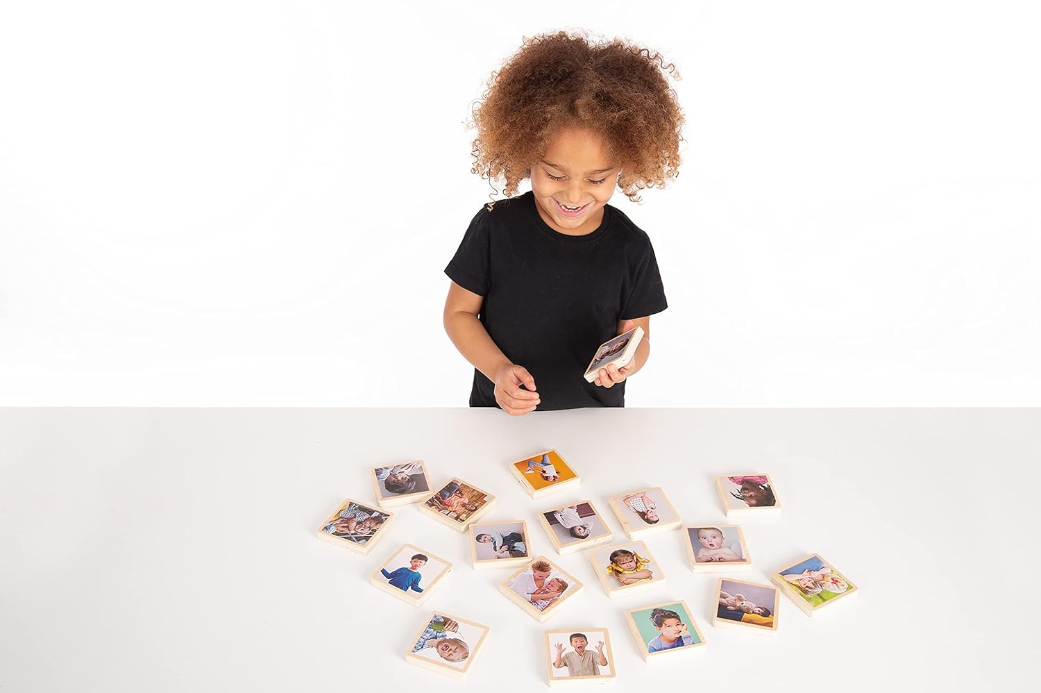 TickiT My Emotions Wooden Tiles - Educational Emotional Learning Toy for Kids