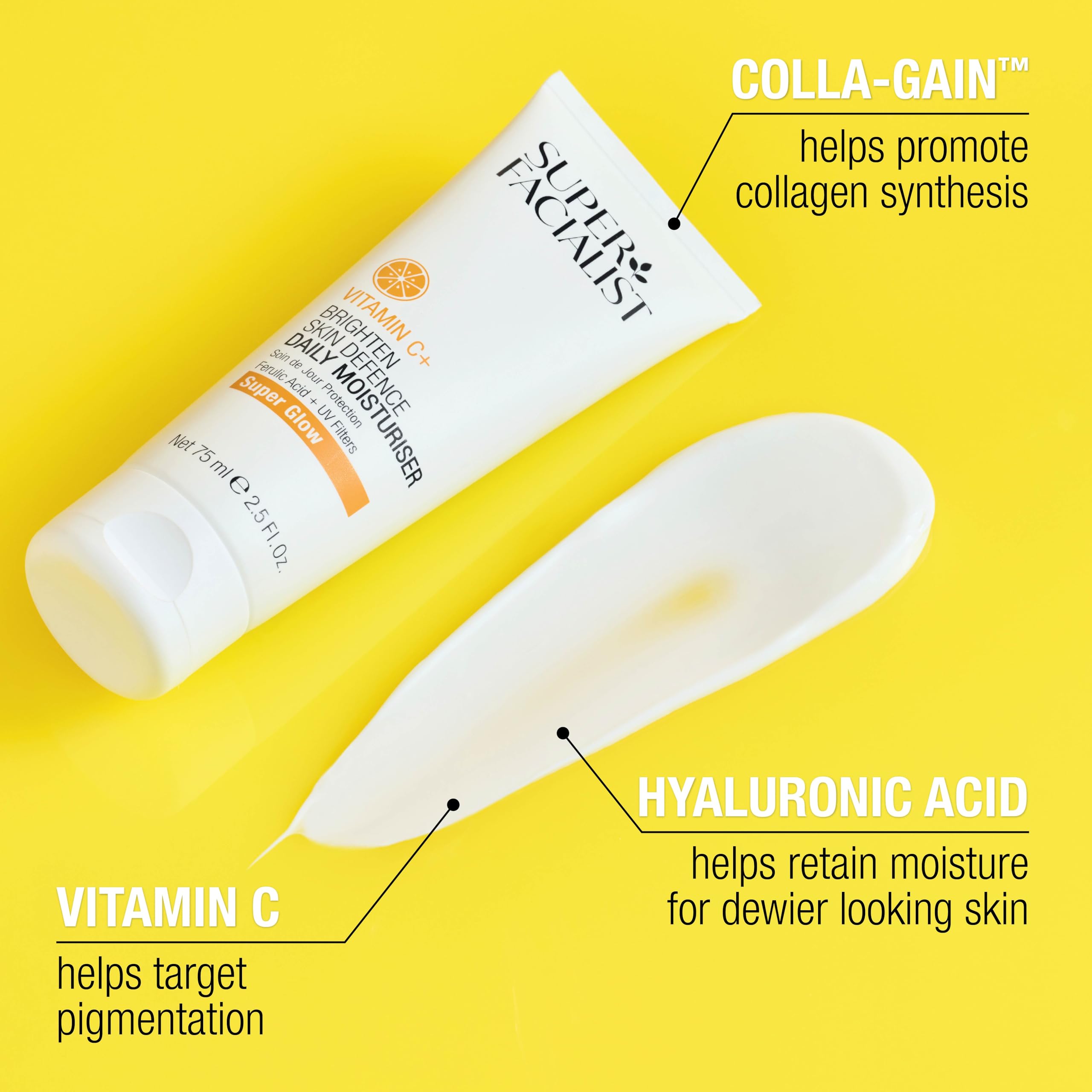 Super Facialist - Vitamin C + Skin Defence Daily Moisturiser Face Cream (80g)