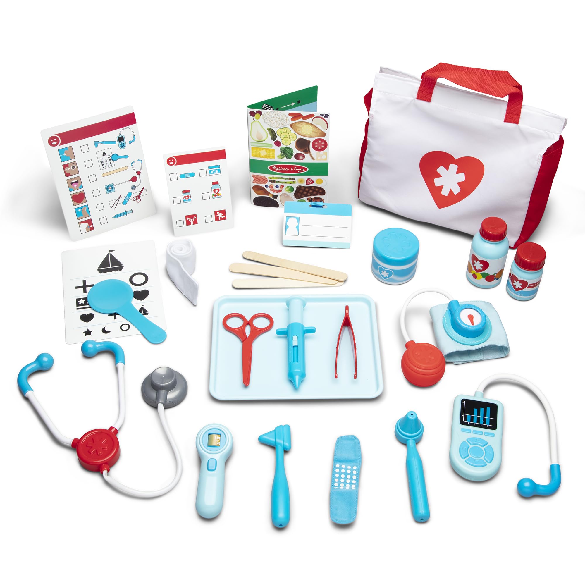 Melissa & Doug Doctor's Kit - Medical Role Play Set with 25 Pieces | Ages 3+ | Multicolor