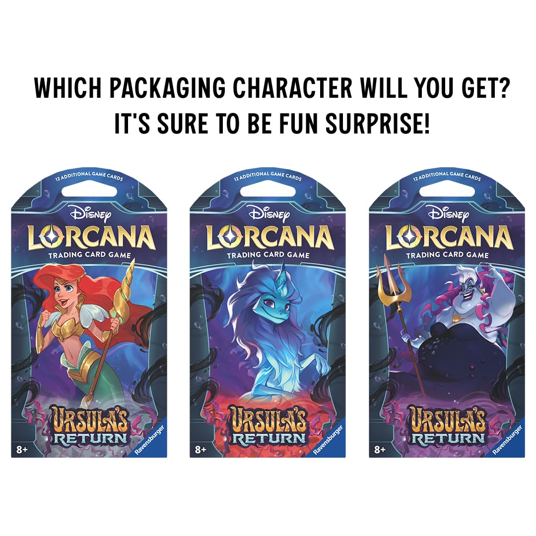 Ravensburger Disney Lorcana Trading Card Game Booster Pack | Ages 8+ | Ursula's Return Set 4