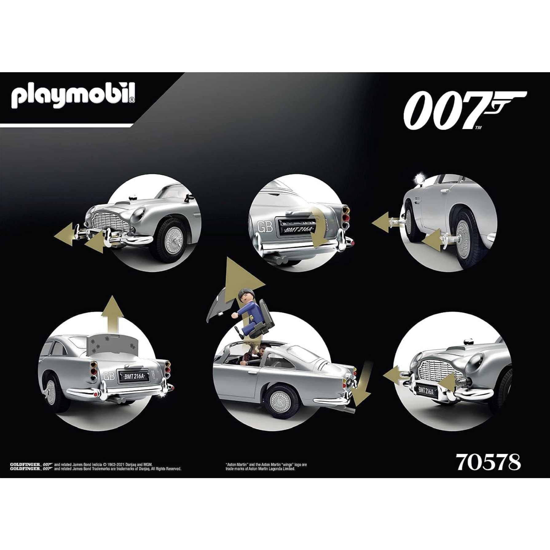 PLAYMOBIL James Bond Aston Martin DB5 - Goldfinger Edition (70578) - Action Vehicle Playset 10