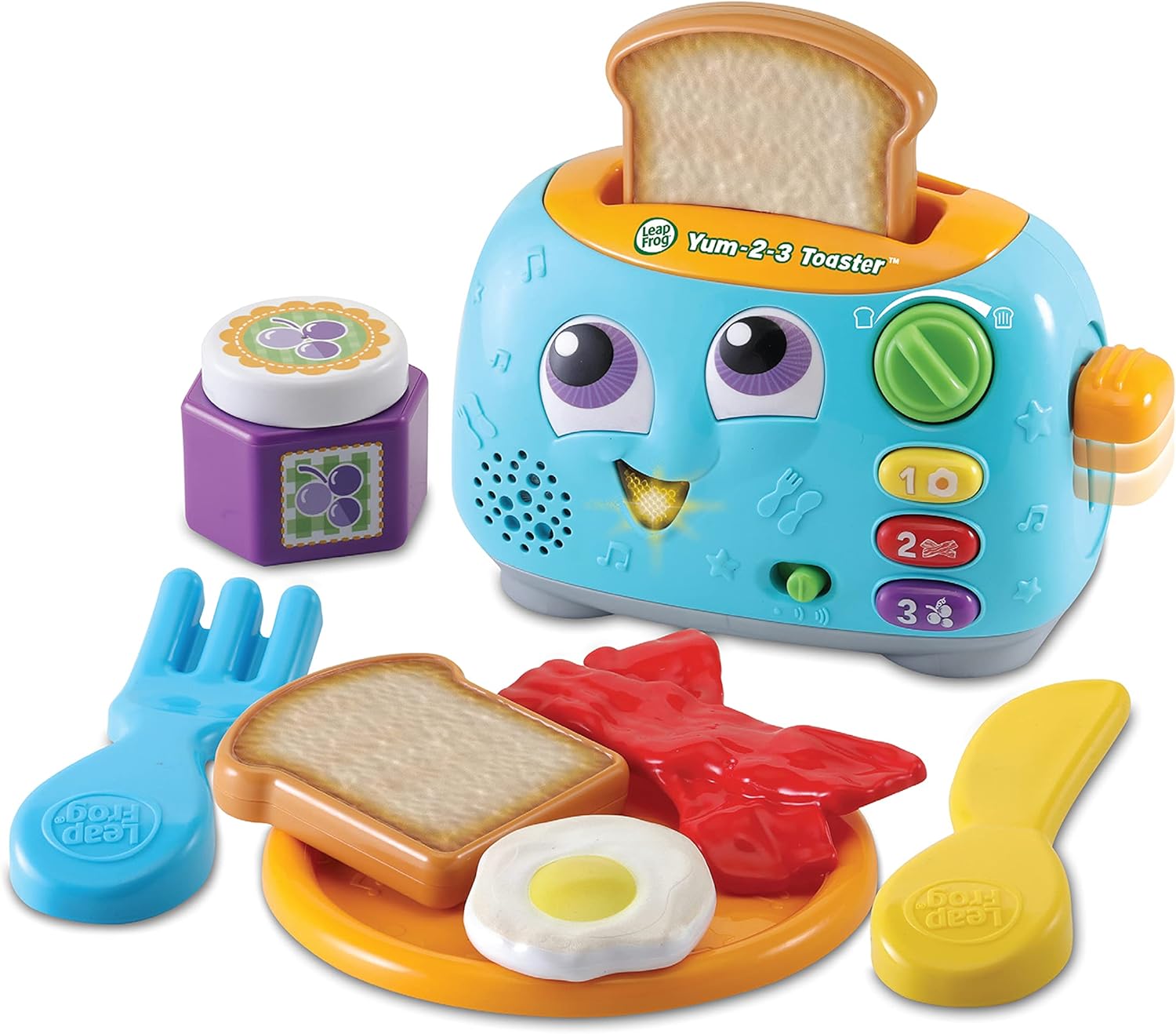 LeapFrog Yum-2-3 Toaster - Interactive Learning Toy for Toddlers 12 Months+