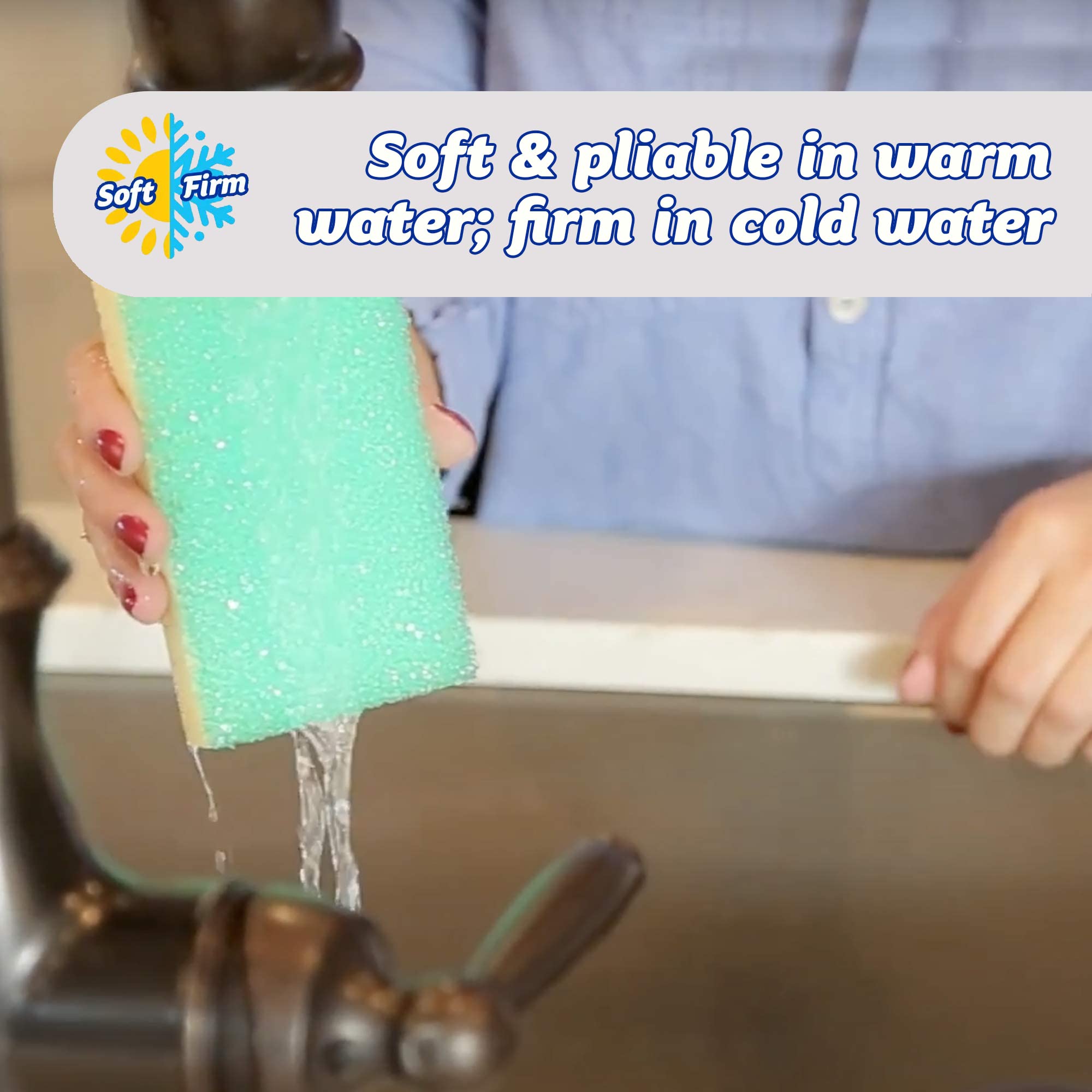 Scrub Daddy - Sponge Daddy Dual-Sided Scrubber Sponge for Dishes & Surfaces 2