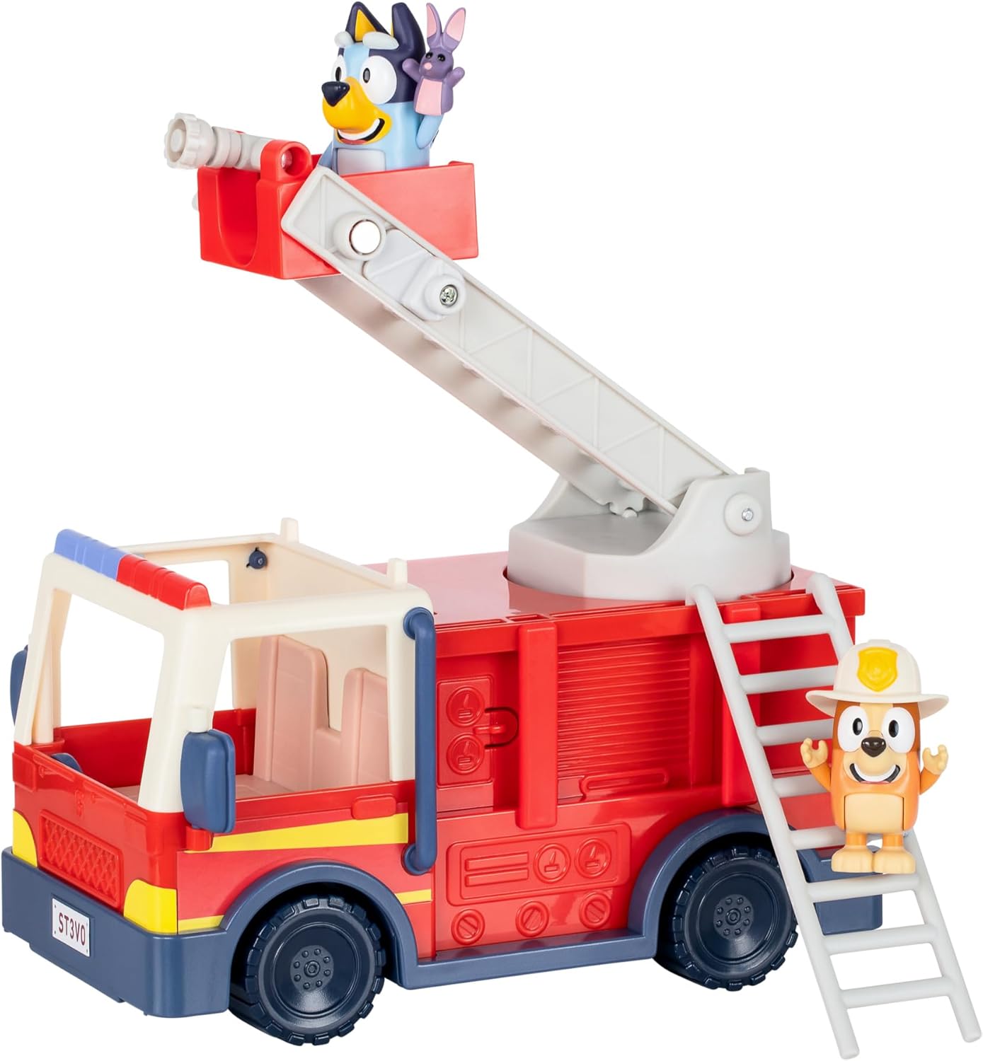 Bluey Firetruck Playset - Includes Firefighter Bingo & Bob Bilby, Ages 3+