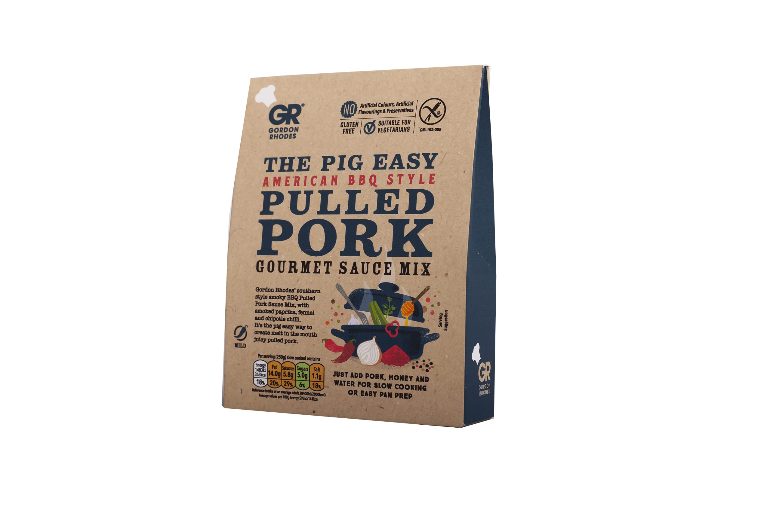 Gordon Rhodes - Pig Easy American Style BBQ Pulled Pork Gourmet Recipe Sauce Mix