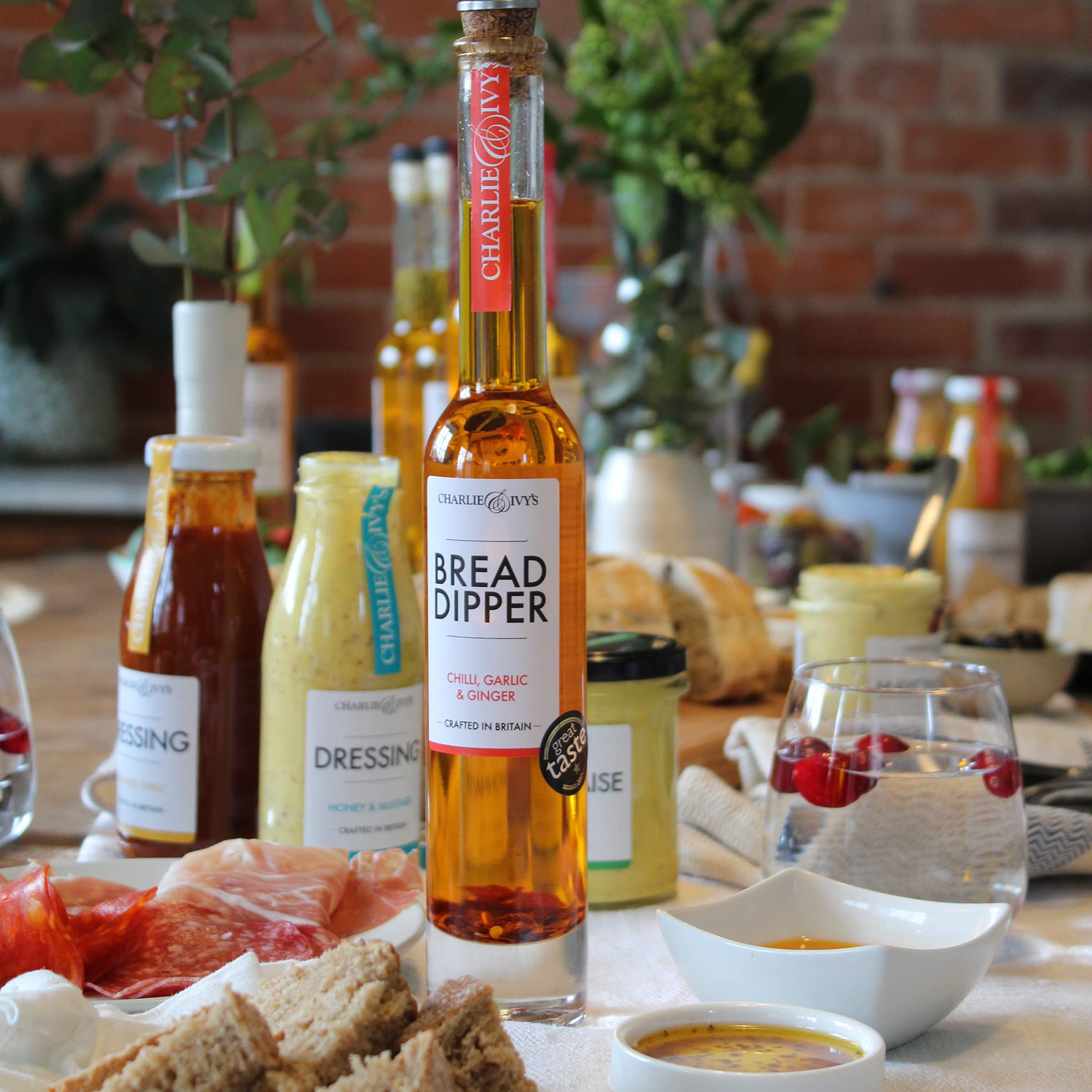 Charlie & Ivy's Chilli, Garlic & Ginger Bread Dipper 200ml - Great Taste Award Winning Vegan Dip 7