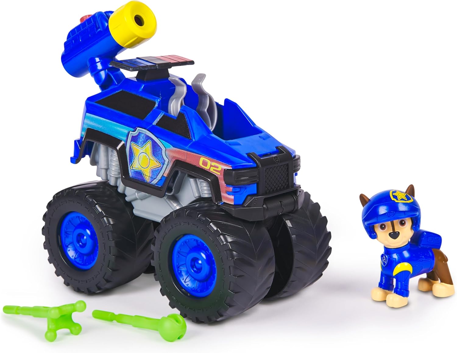 Paw Patrol: Rescue Wheels Chase’s Cruiser - Projectile Launcher Toy Truck with Action Figure