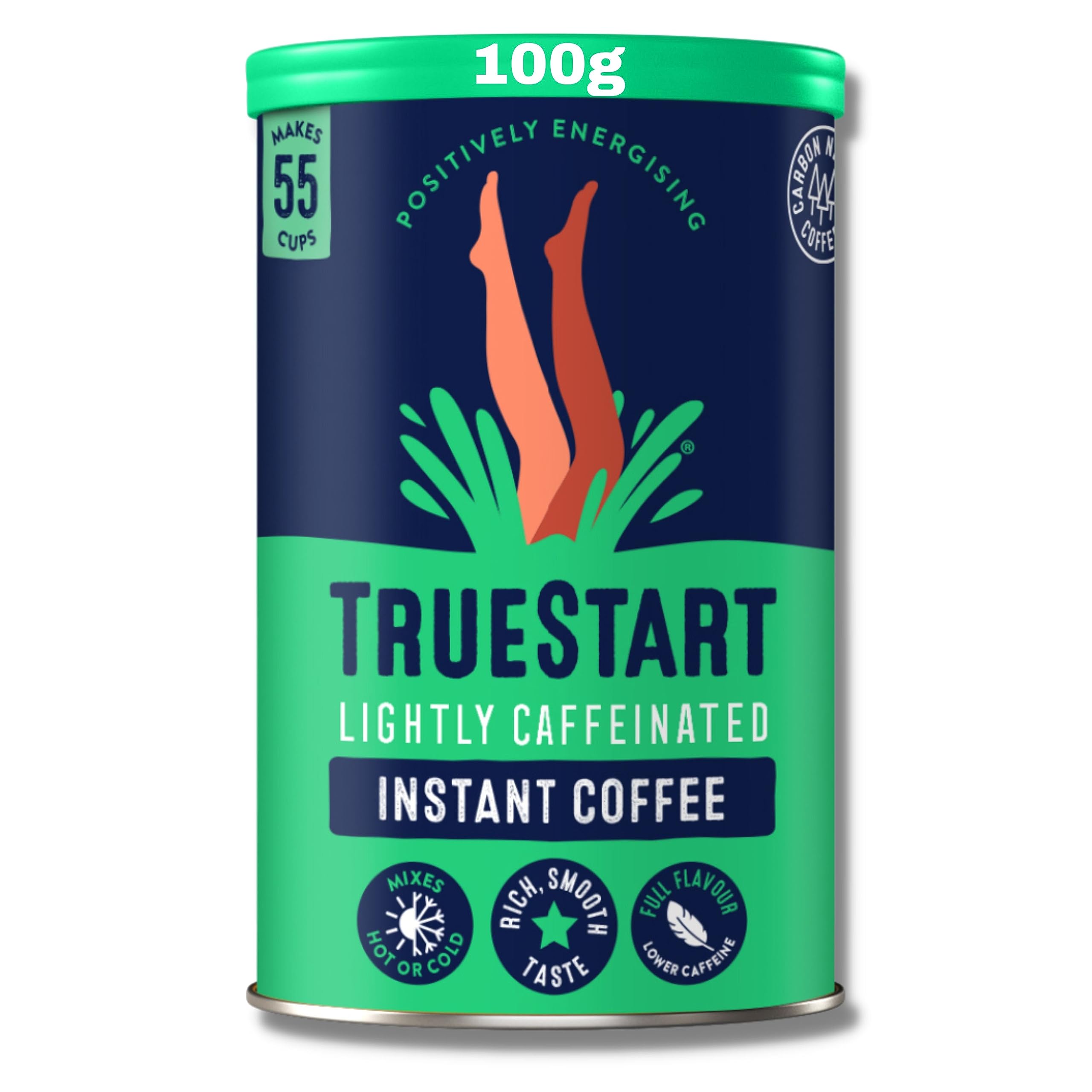 TrueStart - Barista Grade Lightly Caffeinated Instant Coffee (100g)