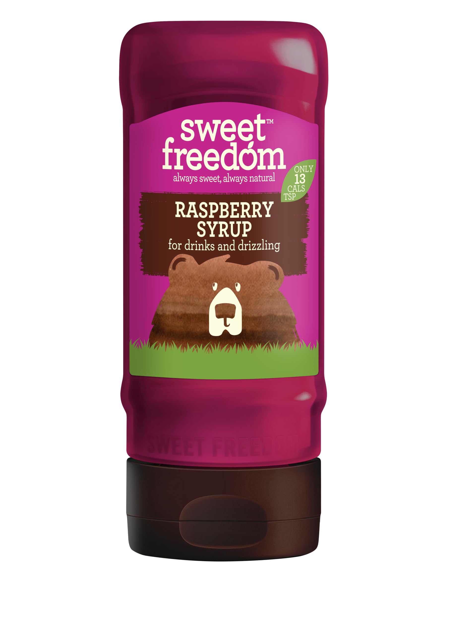 Sweet Freedom - Raspberry Syrup for Coffee & Drizzling - 13 Cal per Serving