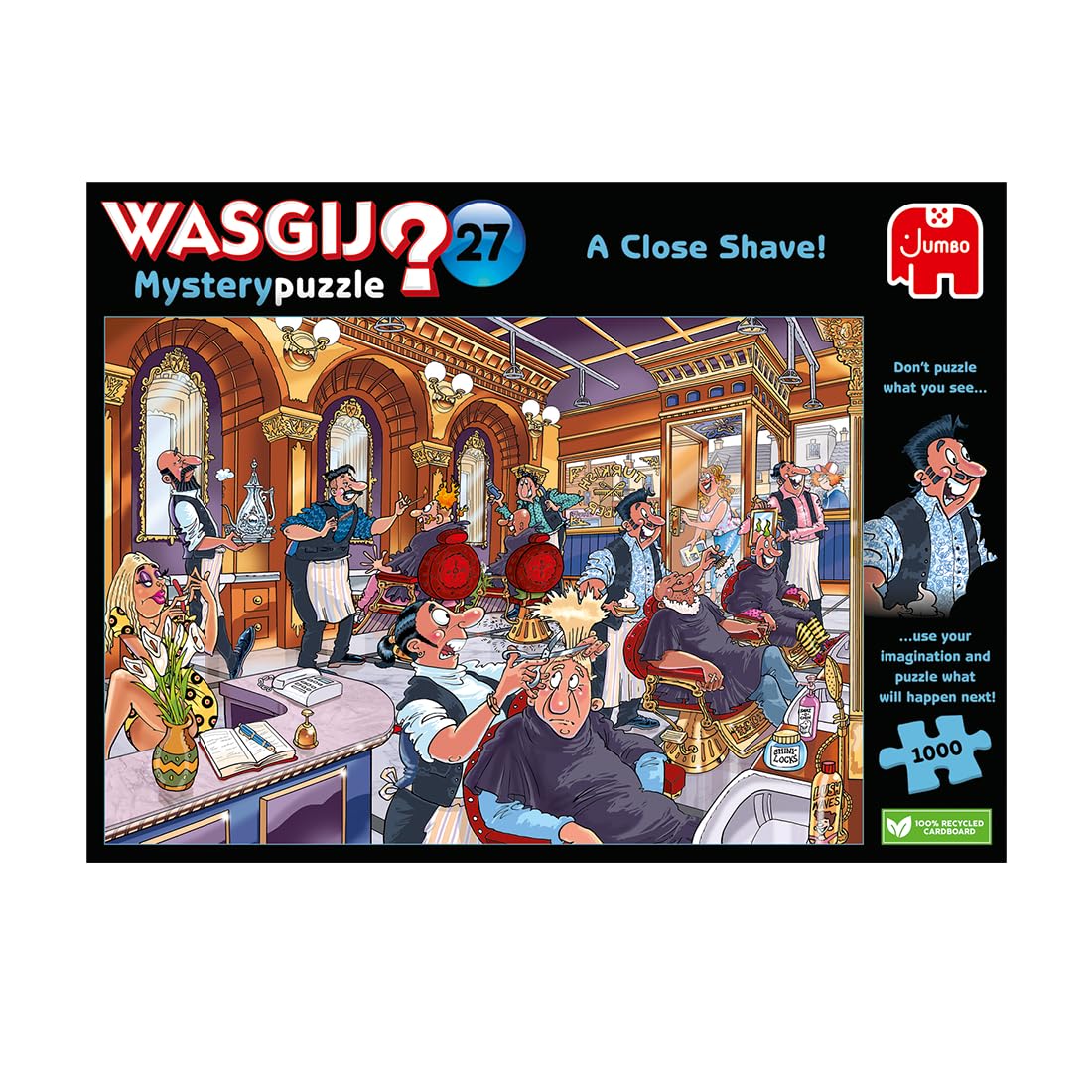 Jumbo Wasgij Mystery 27 - A Close Shave 1000 Piece Jigsaw Puzzle 11