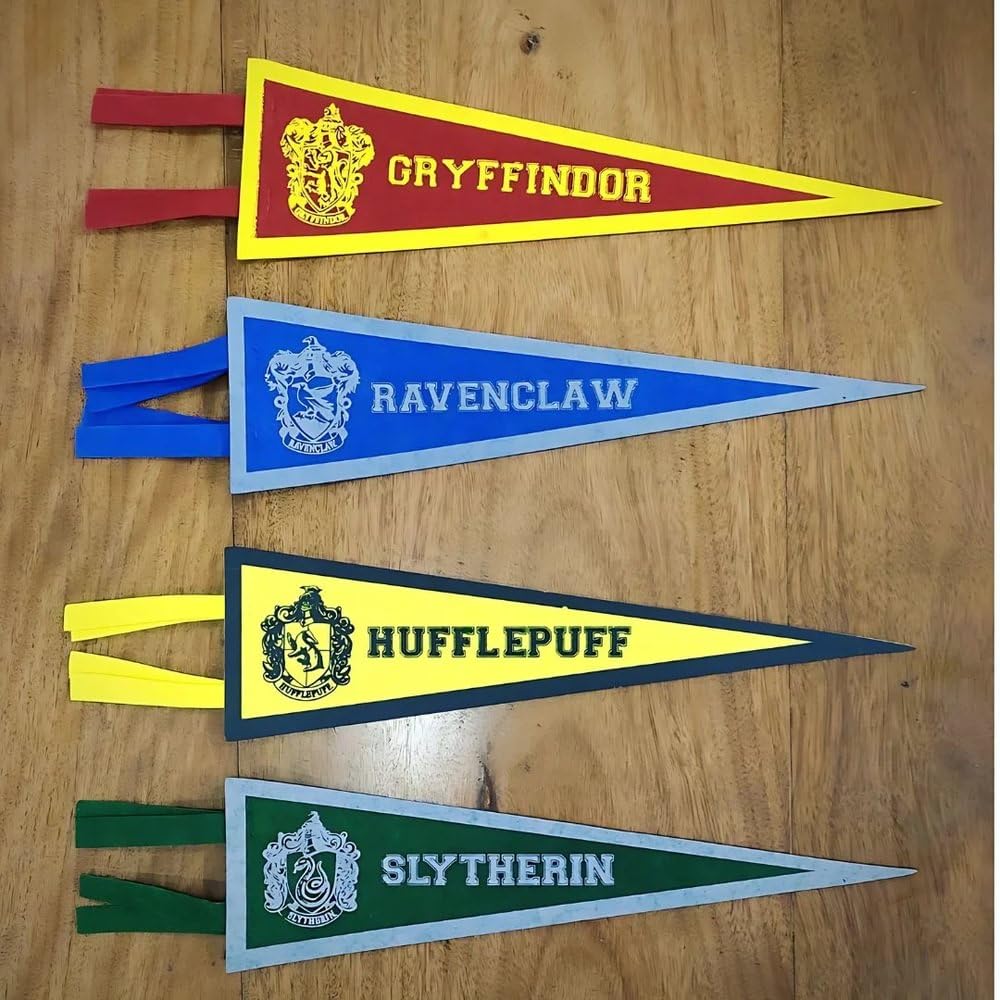 Harry Potter Fabric Pennant Banners Party Pack of 4 - Multicolor Decorations 5