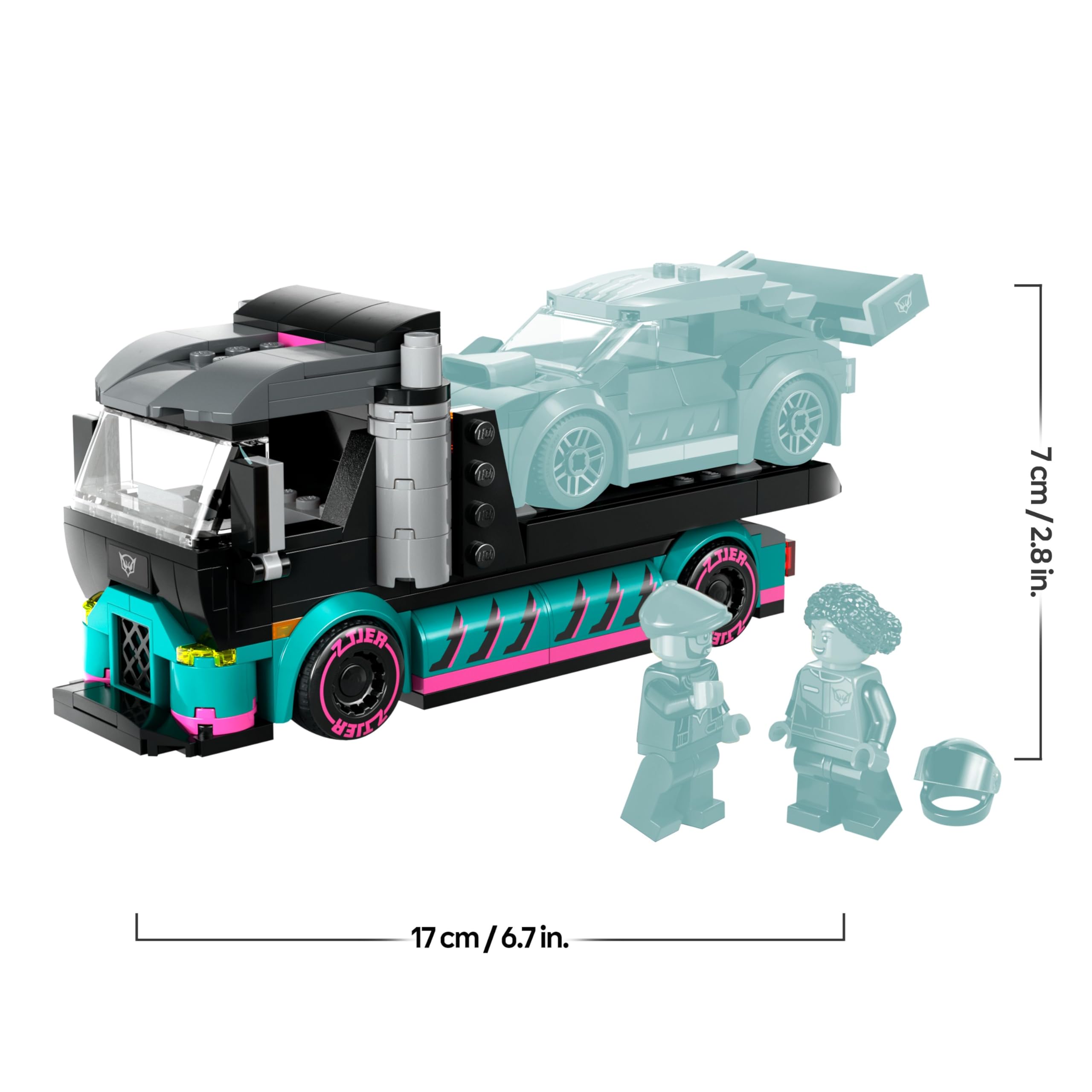 LEGO City Race Car and Car Carrier Truck Toy - Building Set for Ages 6+ 10