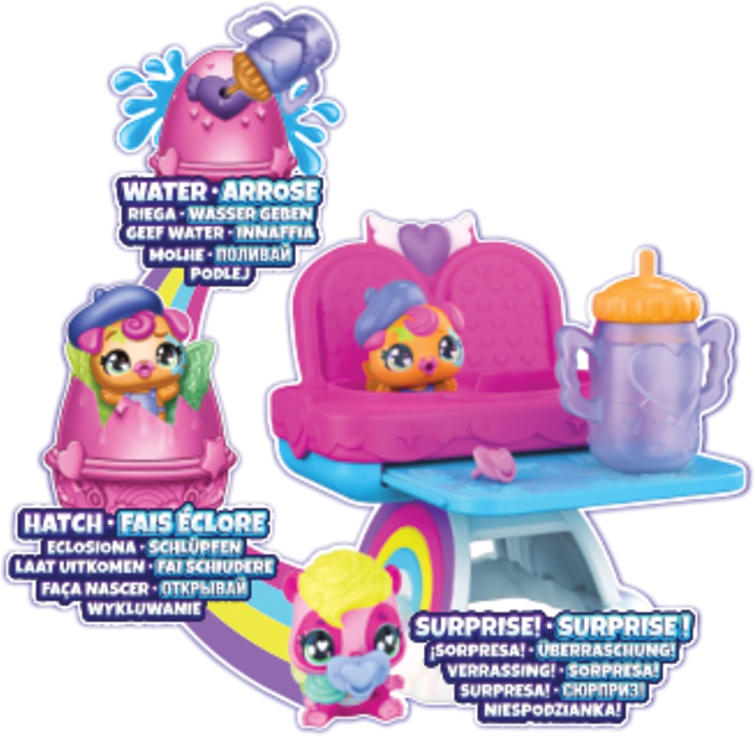 Hatchimals Alive Hungry Playset with Highchair and 2 Mini Figures - Interactive Hatching Fun for Ages 3+ 5