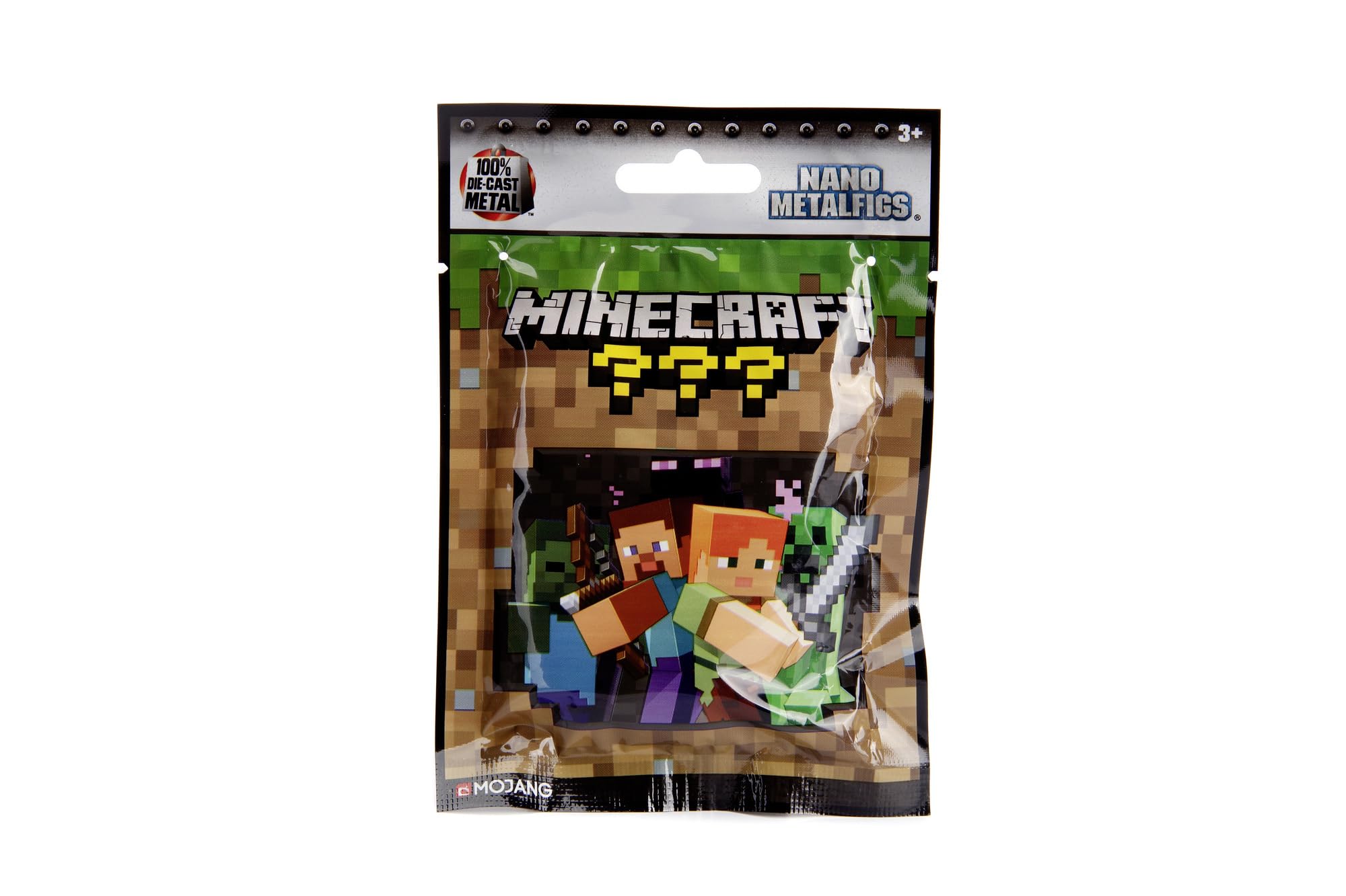 Minecraft NanoFigs Blind Bag - 1.65 Inch Die Cast Action Figure (Assorted Characters) - Jada