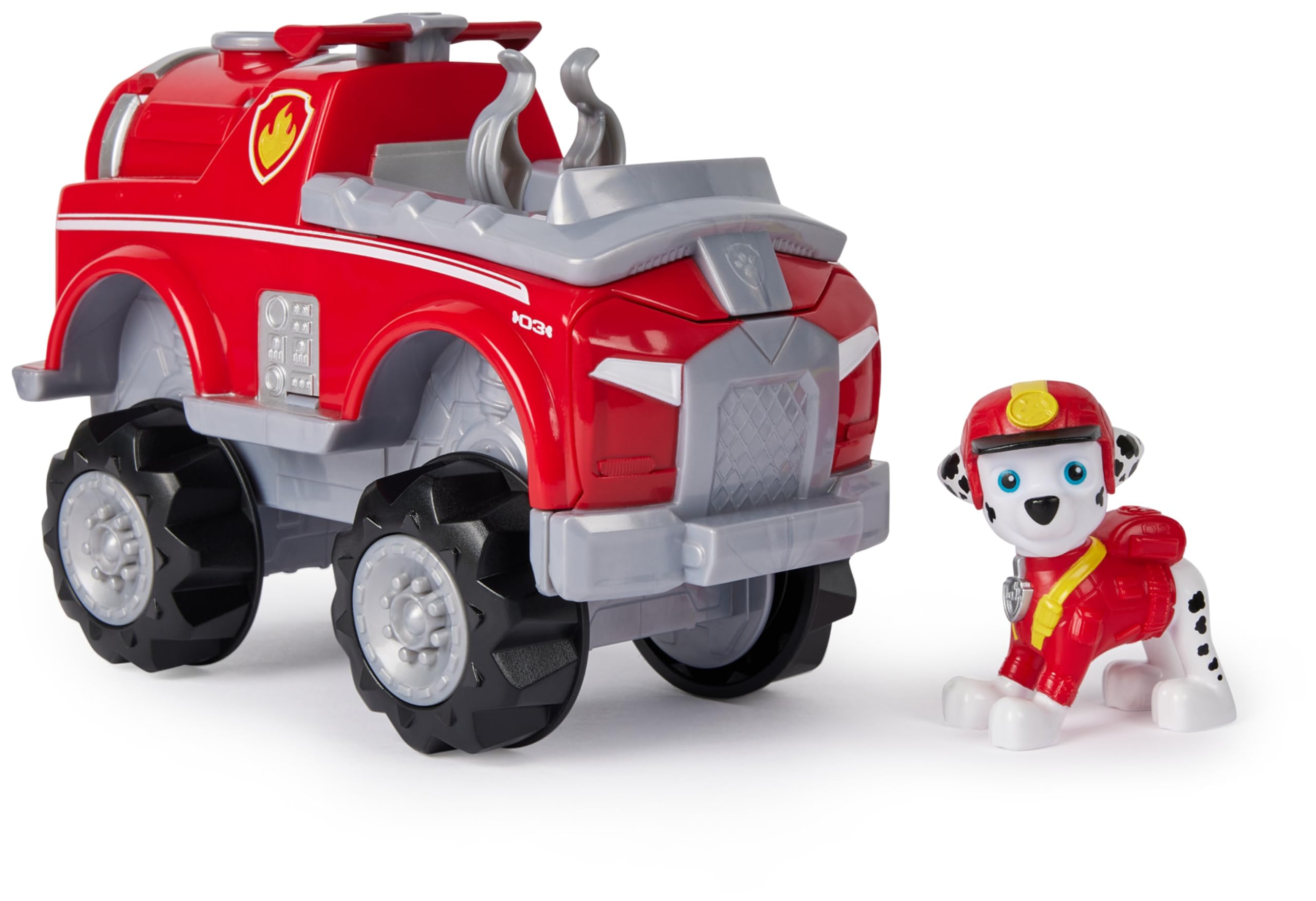 Paw Patrol Jungle Pups Marshall’s Elephant Vehicle - Transforming Rescue Truck with Action Figure, Ages 3+