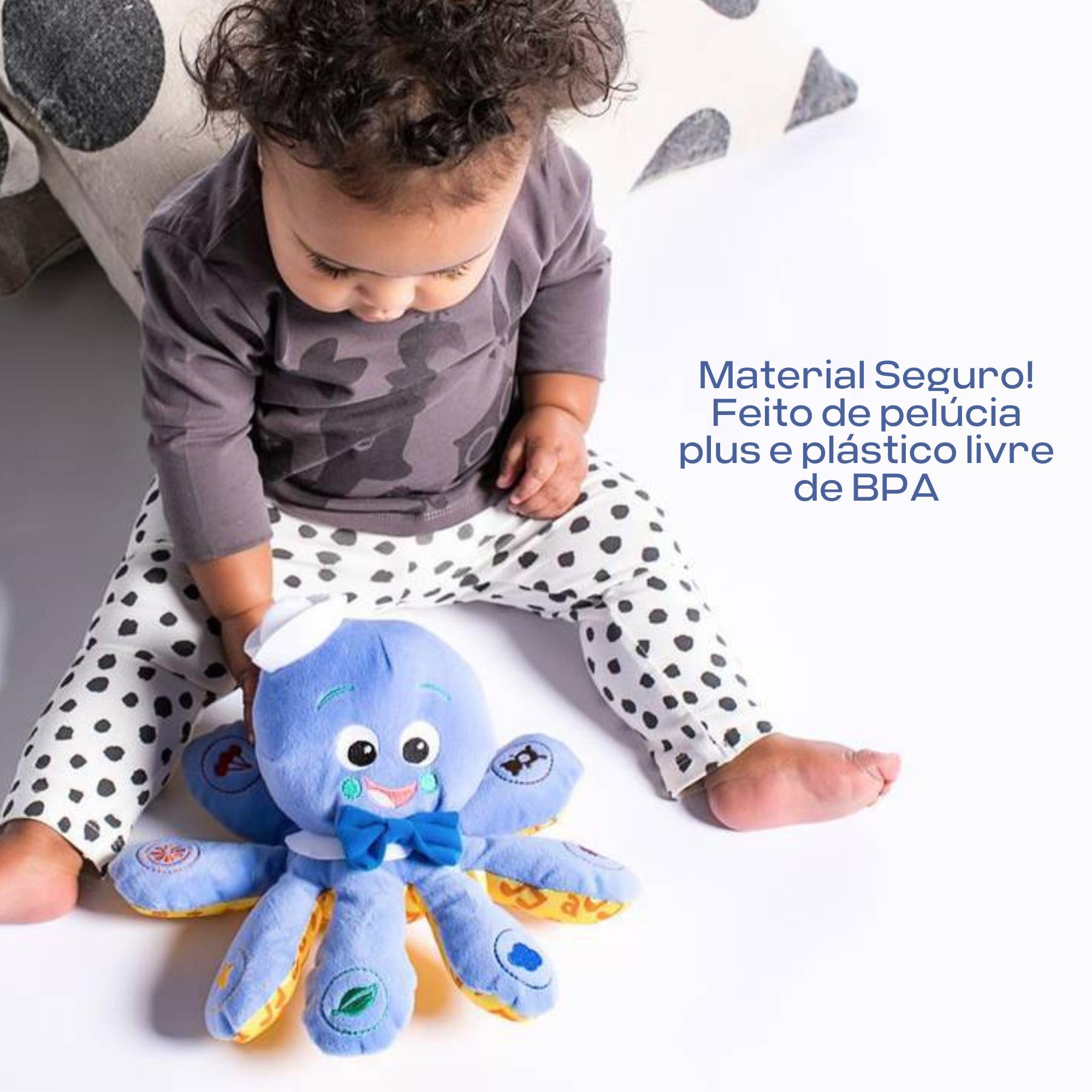 Baby Einstein Octoplush Musical Huggable Plush Toy - Learn Colors in 3 Languages, 11" Age 3 Months & Up 2