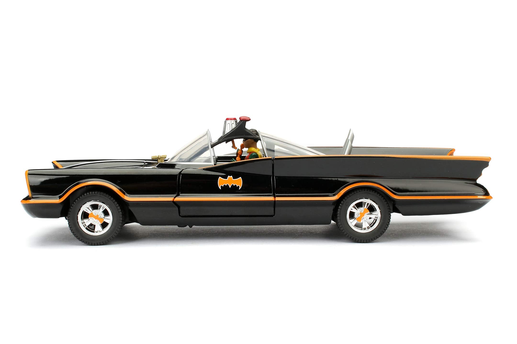 1966 Batman Classic Batmobile 1:24 Scale Die-Cast Replica with Adam West Figure 4