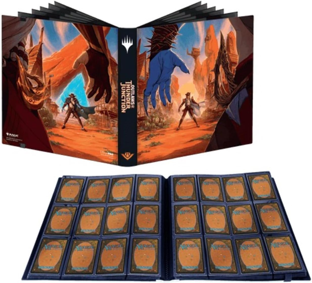 Ultra Pro Magic: The Gathering Outlaws of Thunder Junction 12-Pocket PRO-Binder with Oko and Kellan
