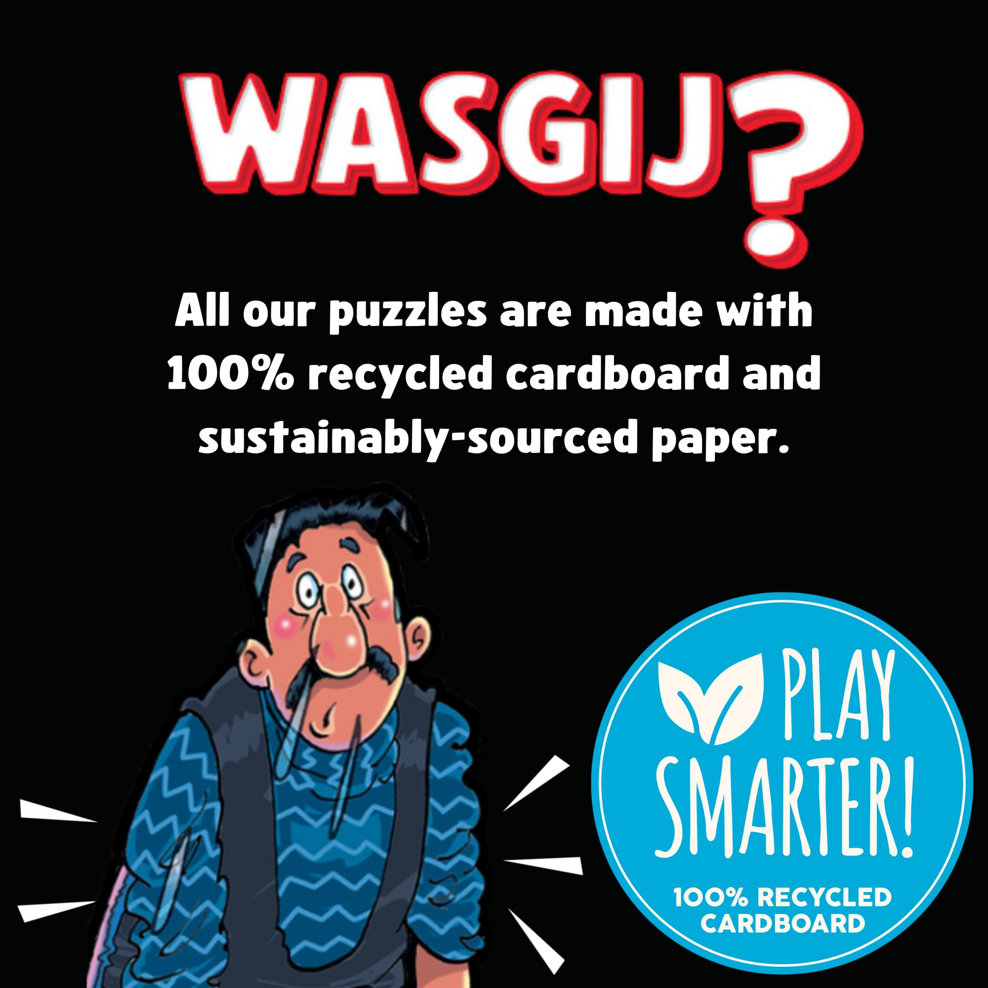 Jumbo Wasgij Mystery 27, A Close Shave - 1000 Piece Jigsaw Puzzle for Adults | Multicolor 7