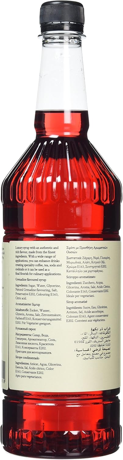 Simply - Grenadine Syrup 1L, Vegan & Nut Free, Non-Alcoholic Flavouring for Drinks & Baking 4