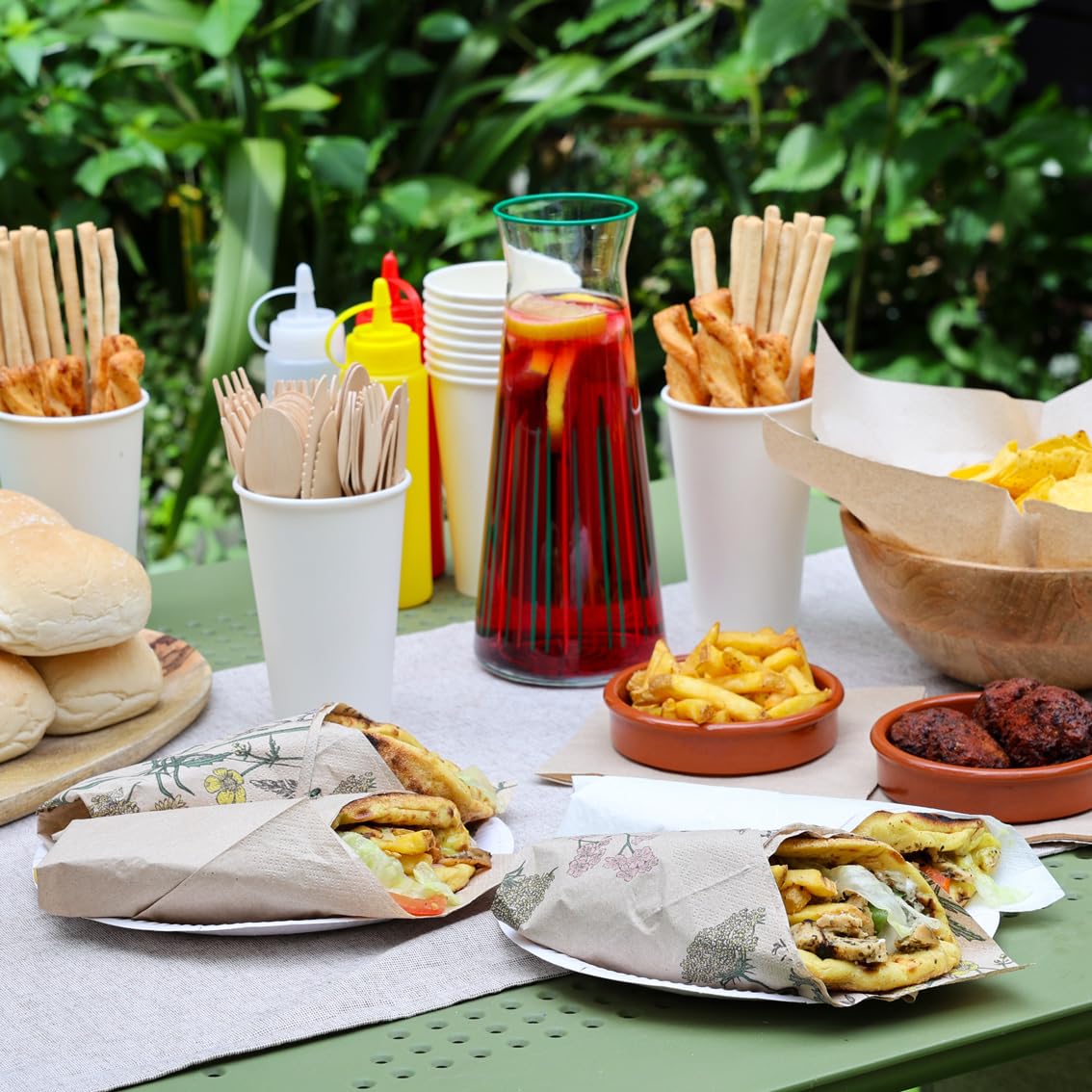 Talking Tables Table Kind 100 Pack Soft Recycled Paper Napkins Brown 2-Ply 33cm 3