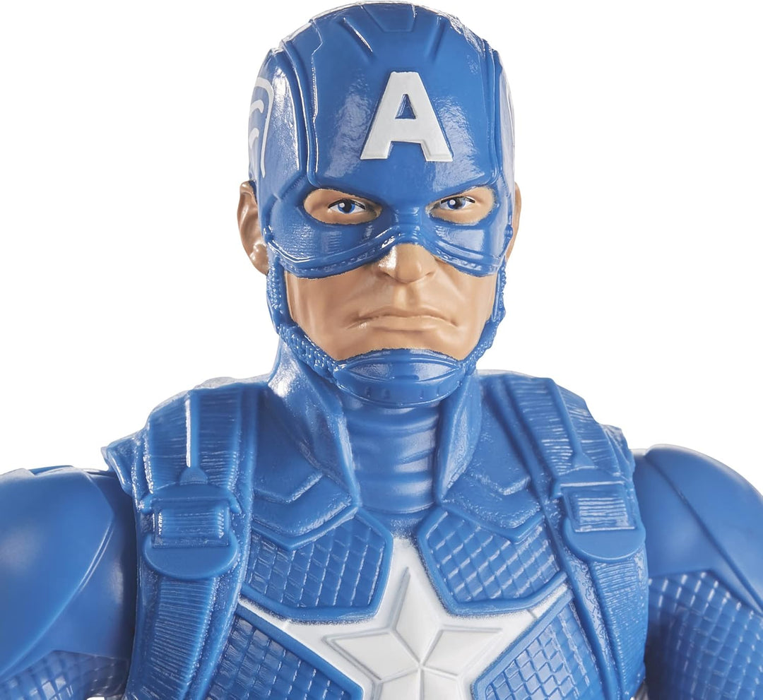 Marvel Avengers Titan Hero Series Captain America 12” Action Figure - Poseable Superhero Toy for Kids Ages 4+