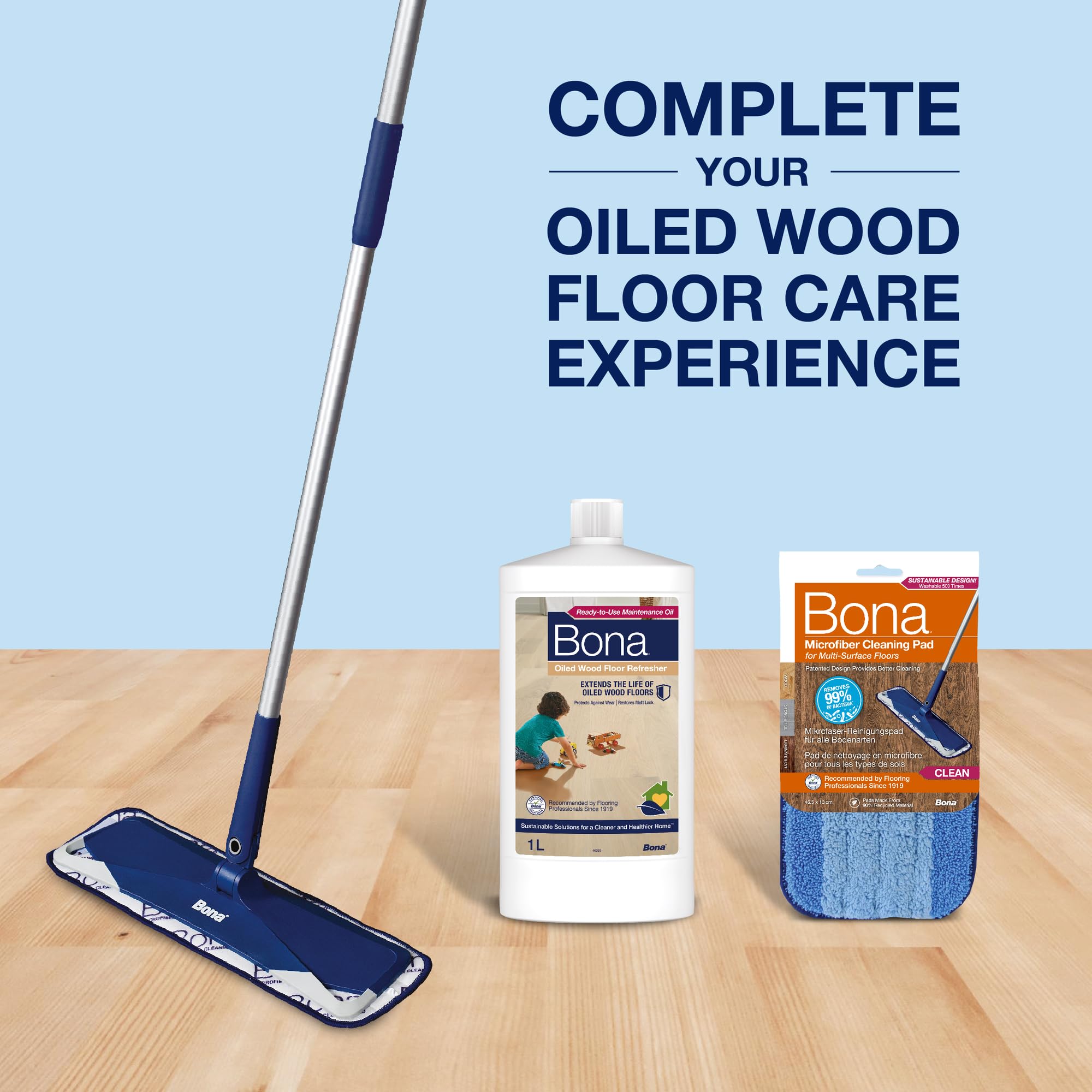 Bona Oiled Wood Floor Refresher - 1 Litre Bottle 14