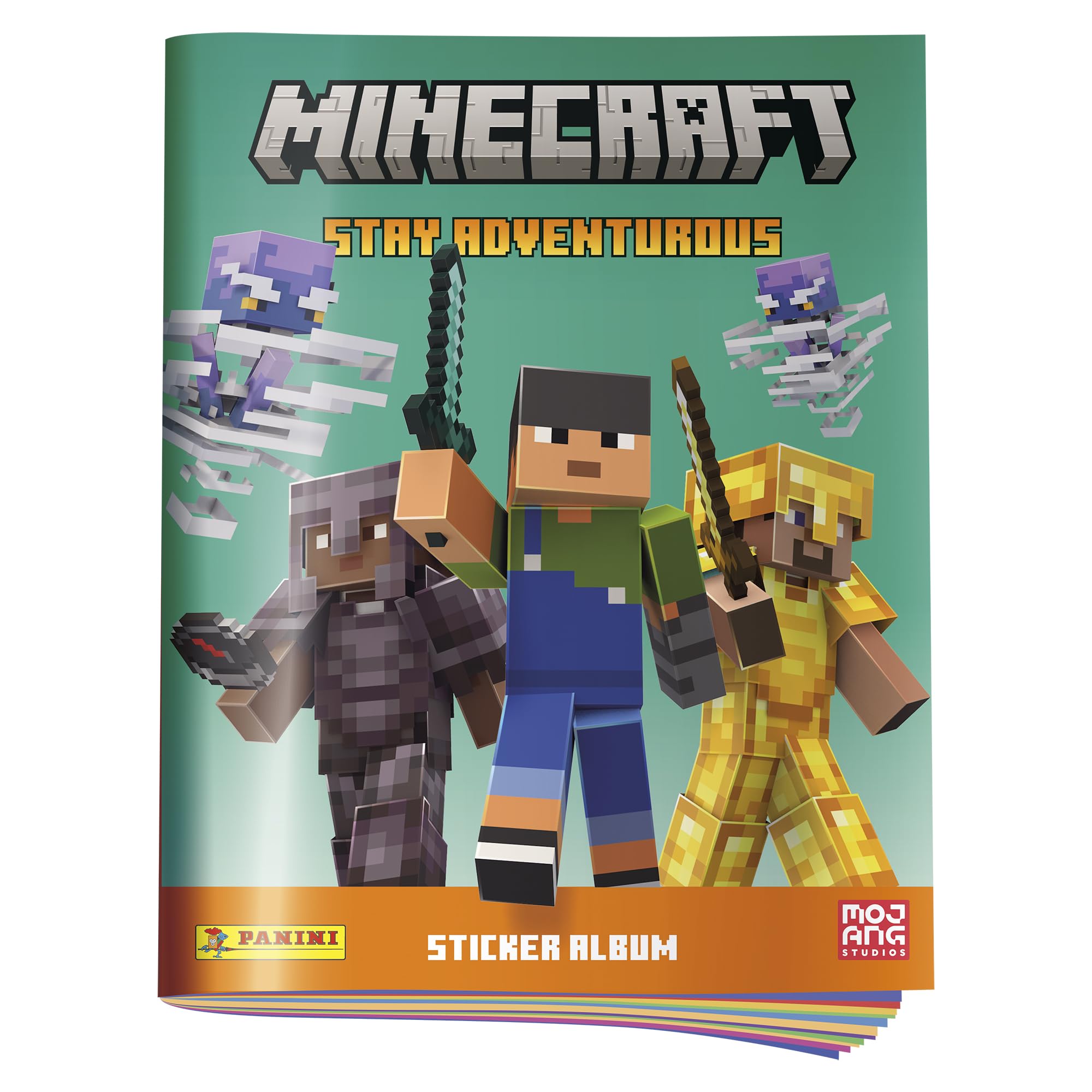 Panini Minecraft Stay Adventurous Sticker Collection - Starter Pack with Sticker Album, 6 Sticker Packets & 1 Limited Edition Block Card 2