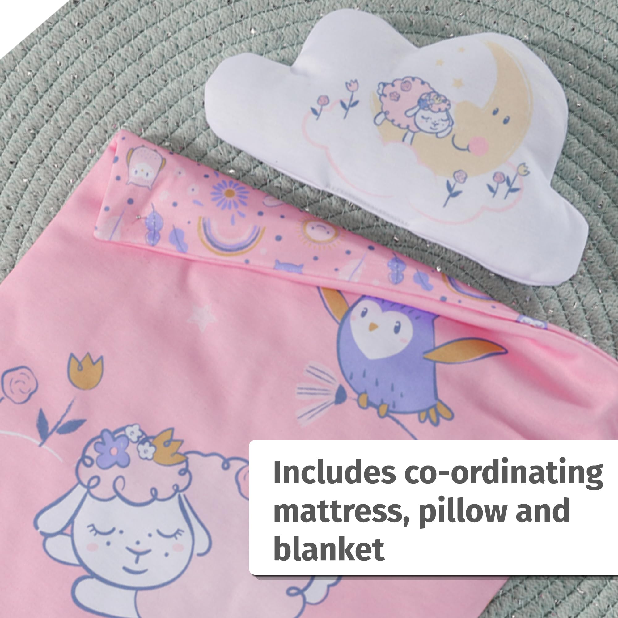 Baby Annabell Sweet Dreams Bed - Light-Up Canopy with Lullaby & Bedding Set 4