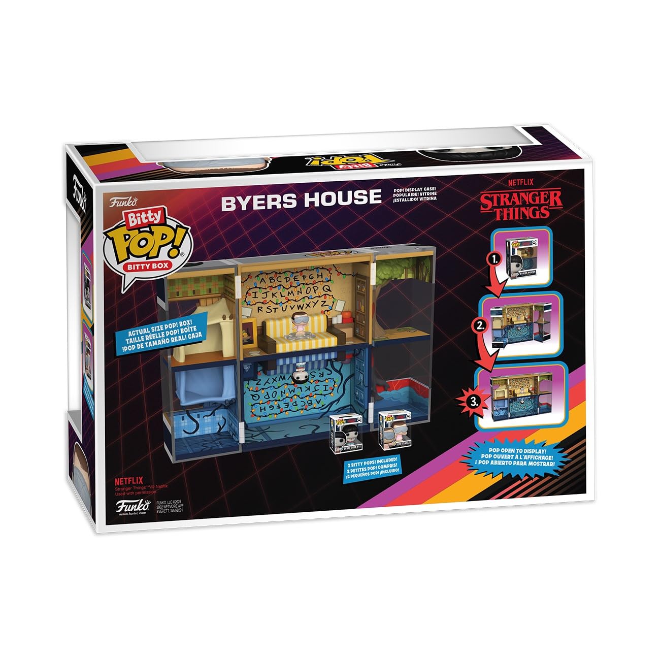 Funko Bitty Pop! Bitty Boxes: Stranger Things - Byers House Playset with 2 Bitty Pop! Figures 7