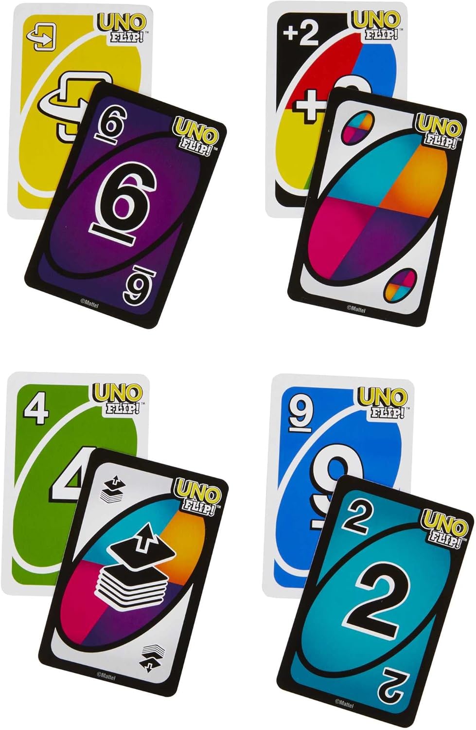Mattel Games UNO FLIP! Family Card Game in Sturdy Tin with 112 Double-Sided Cards