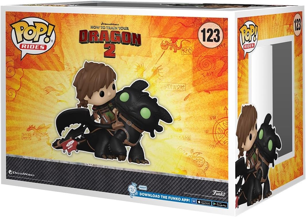 Funko Pop! Rides Deluxe: How to Train Your Dragon - Hiccup with Toothless Vinyl Figure 3