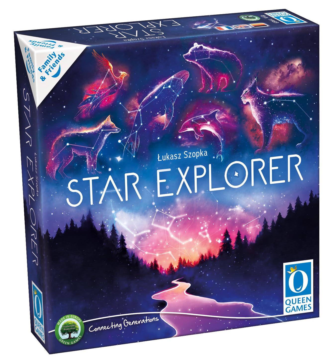 Queen Games Star Explorer Board Game | 1-4 Players | 30-45 Min Playtime | Ages 8+