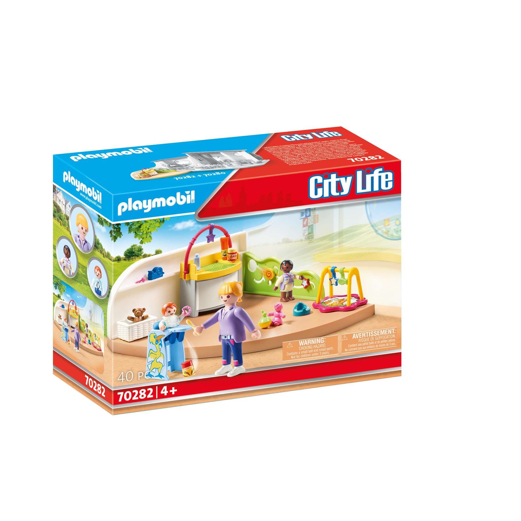 PLAYMOBIL City Life Toddler Room Playset - 40-Piece Nursery Set for Ages 4+ 3