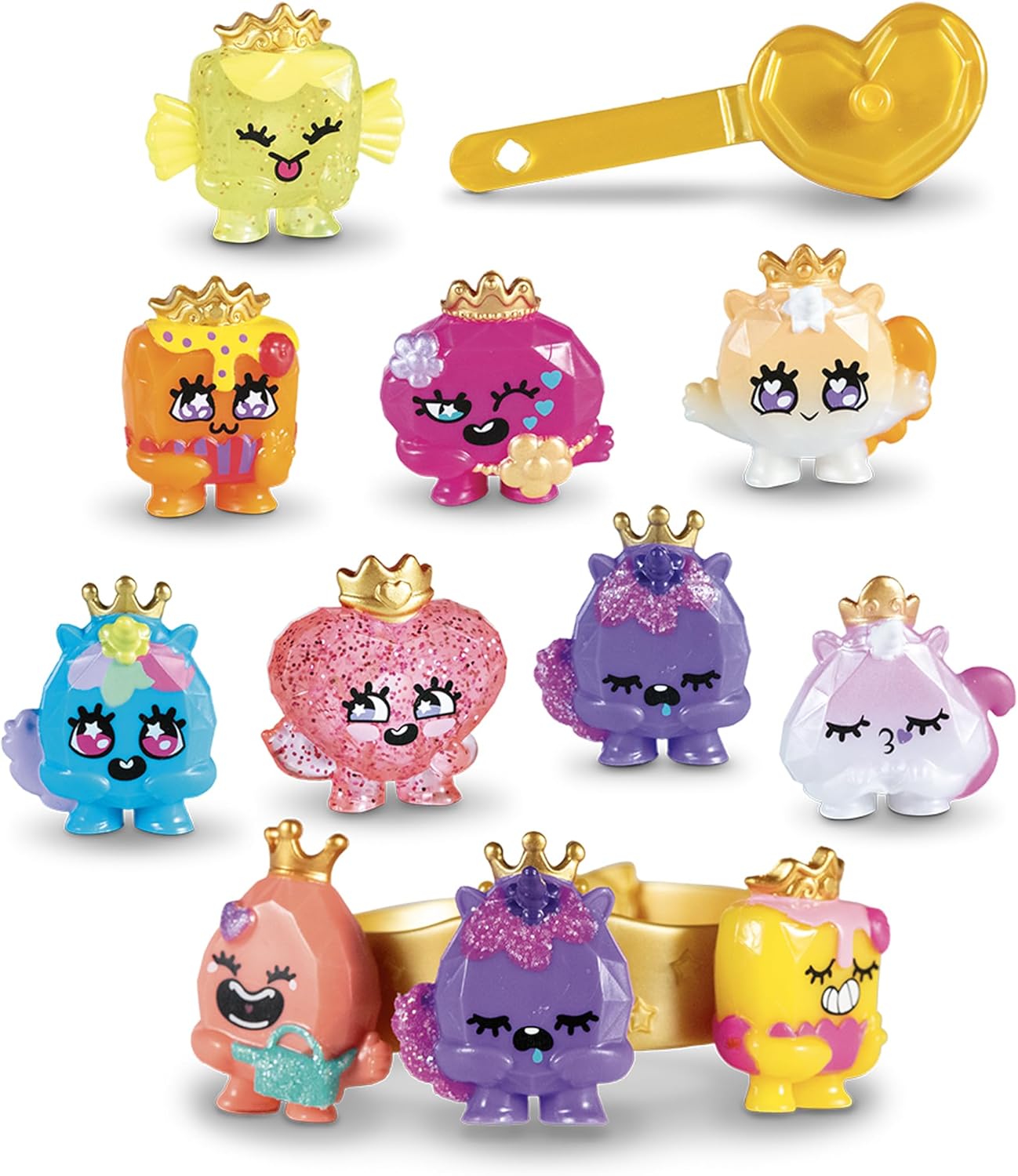 Bandai Pinky Promise The Royals 12 Pack - Gemmy Friends Collectible Set with Bracelet & Hair Clip 3