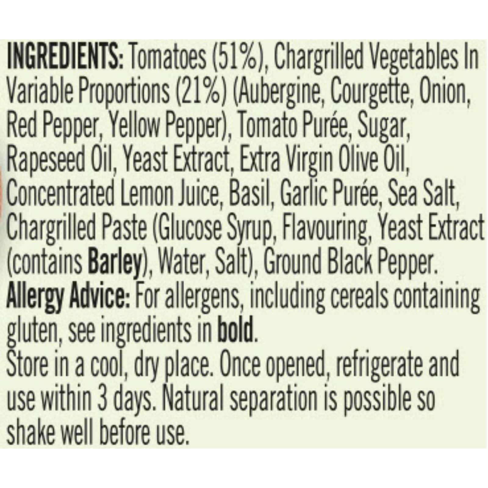 Loyd Grossman Italian Tomato & Chargrilled Vegetables Sauce – 350g 4