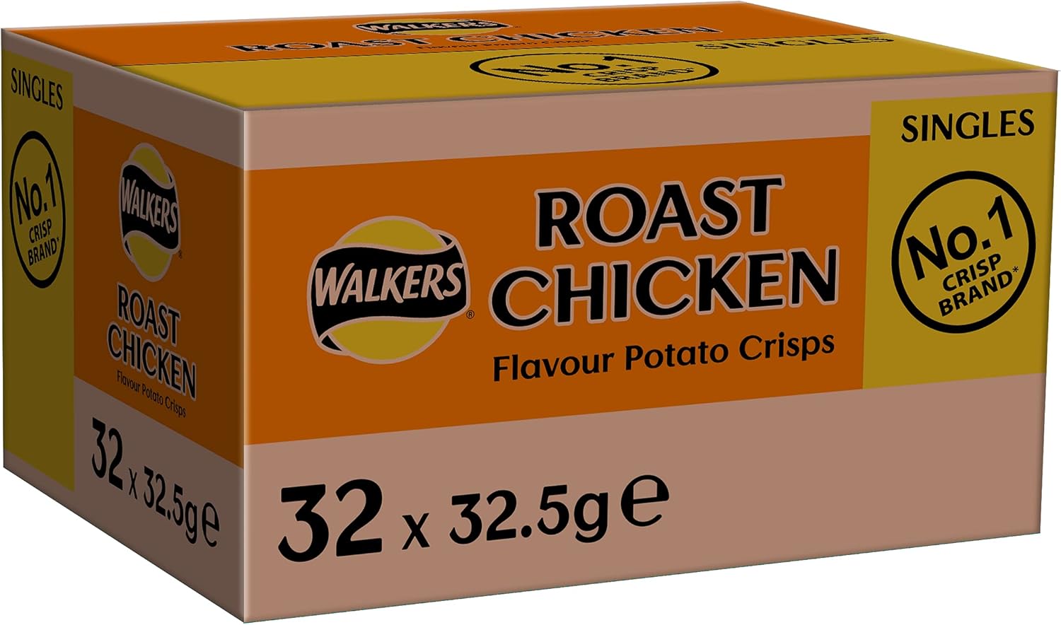 Walkers Roast Chicken Crisps 32.5g (Case of 32) - Made with 100% British Potatoes 4