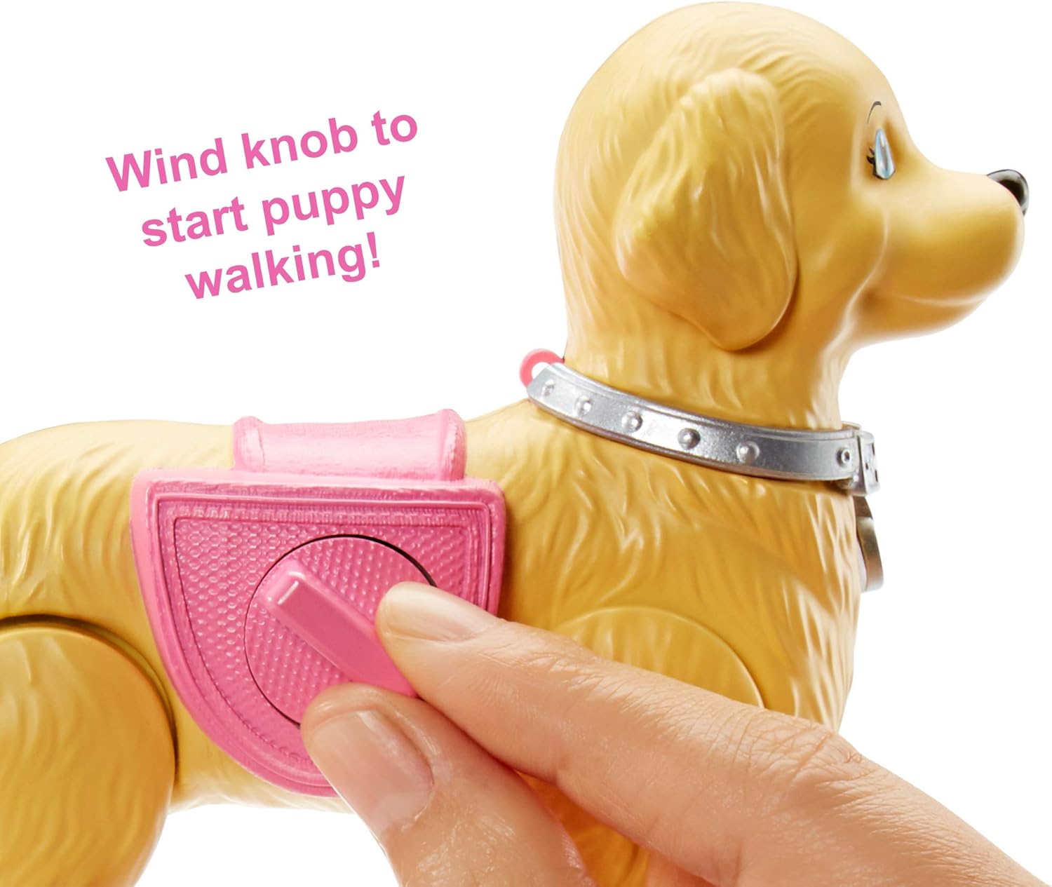 Barbie DWJ68 Walker Playset - Walking & Potty-Training Puppy with Doll, 36 Months+ 4