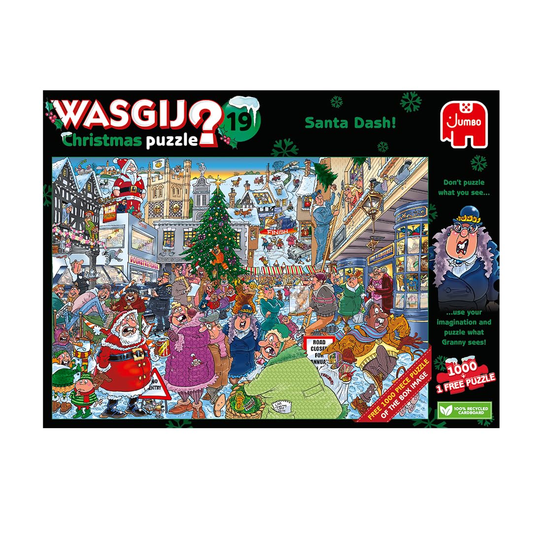 Wasgij Christmas 19 - Santa Dash 2 x 1000-Piece Jigsaw Puzzle for Adults 7