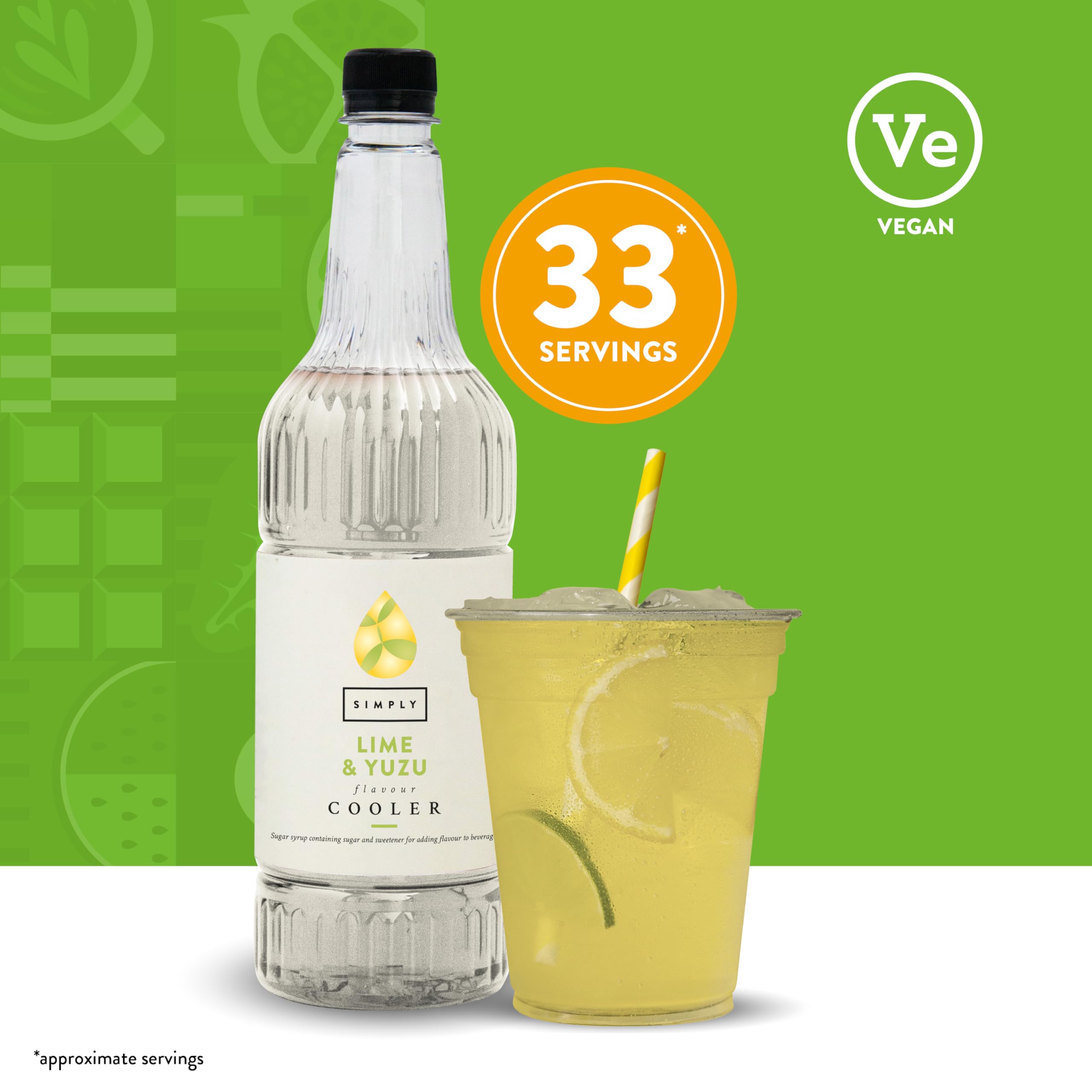 Simply Lime & Yuzu Cooler Syrup - Zesty Citrus Mixer for Cocktails & Mocktails | 1L 2